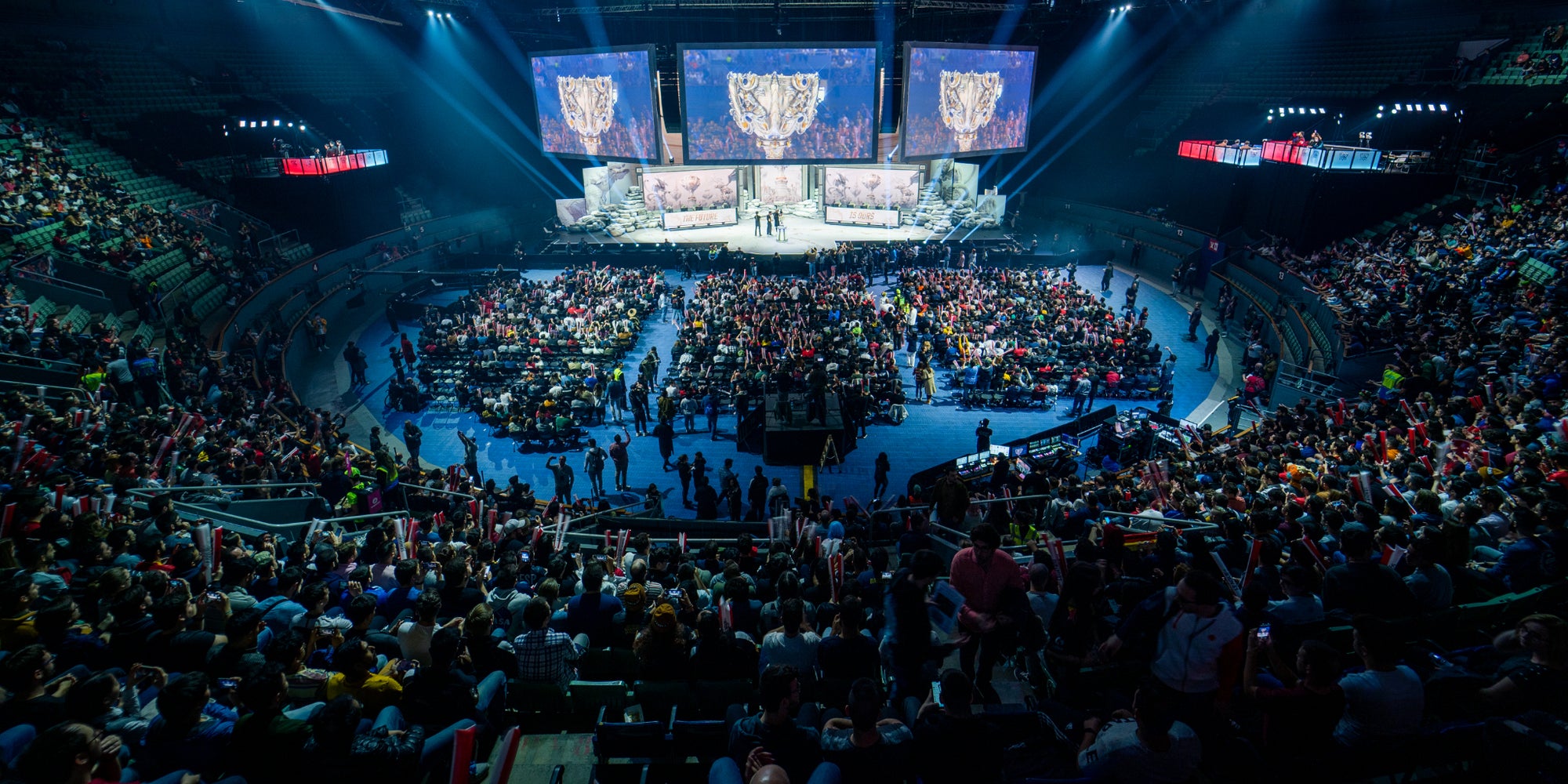 La demi-finale du mondial 2019 de League of Legends en Espagne.
