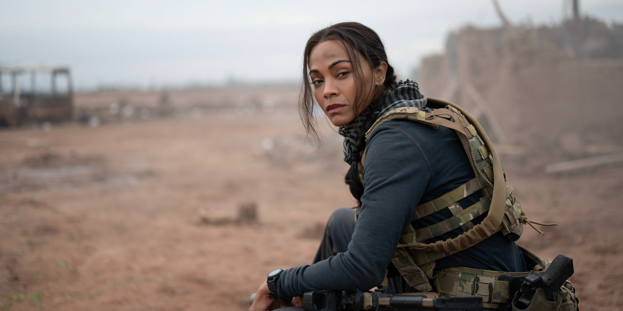 Zoë Saldana alias Joe est à la tête d'une mission ultra risquée dans "Opérations Spéciales : Lioness" sur Paramount+.