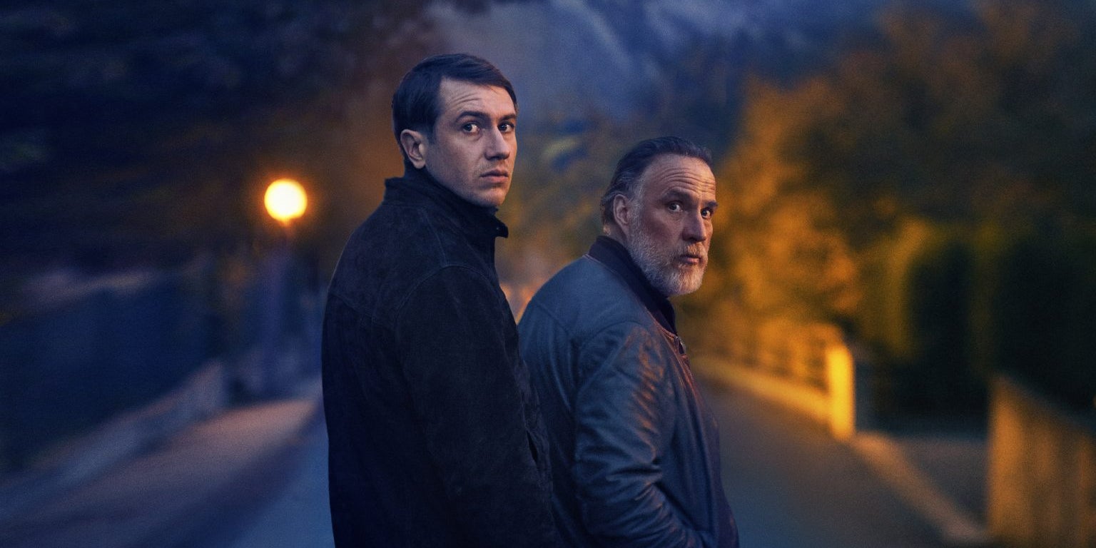 Bastien Bouillon et Bouli Lanners dans ''La Nuit du 12'', à retrouver sur Netflix.