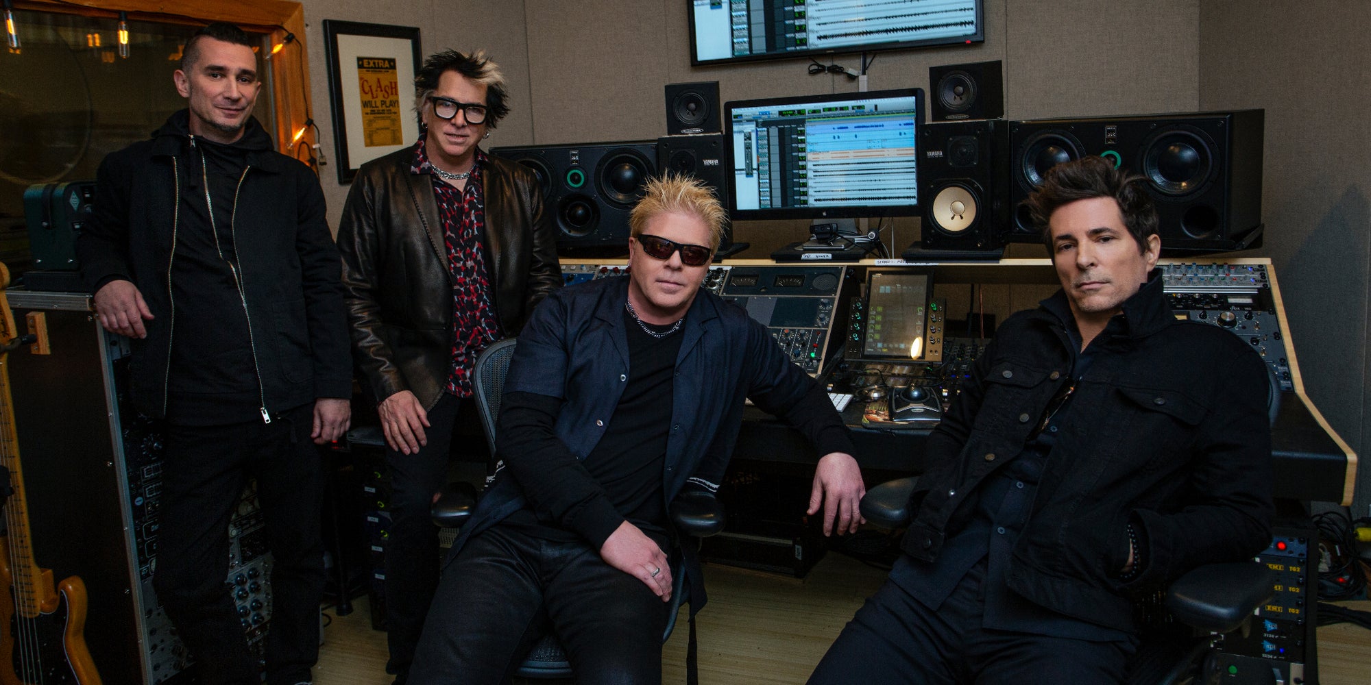 Le groupe The Offspring en studio pour la sortie de Let the bad times roll