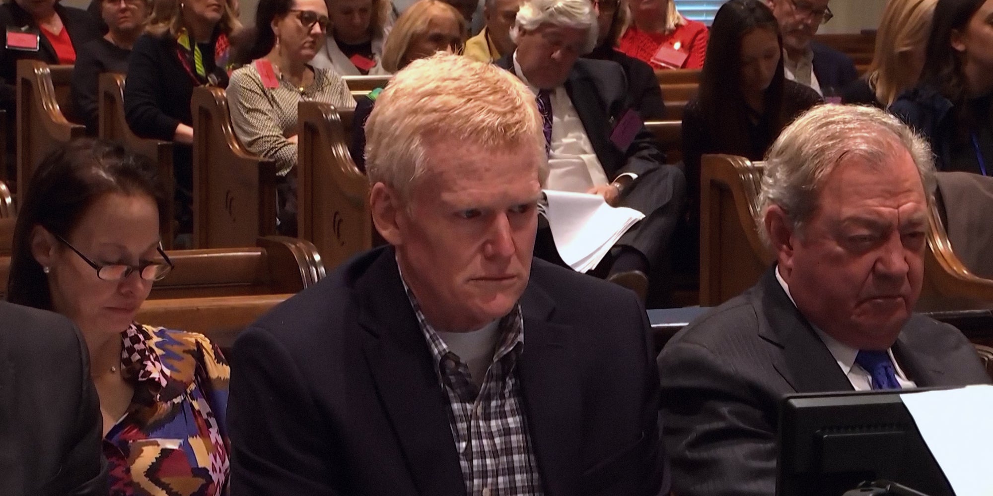 Alex Murdaugh lors de l'un de ses procès pour meurtres.