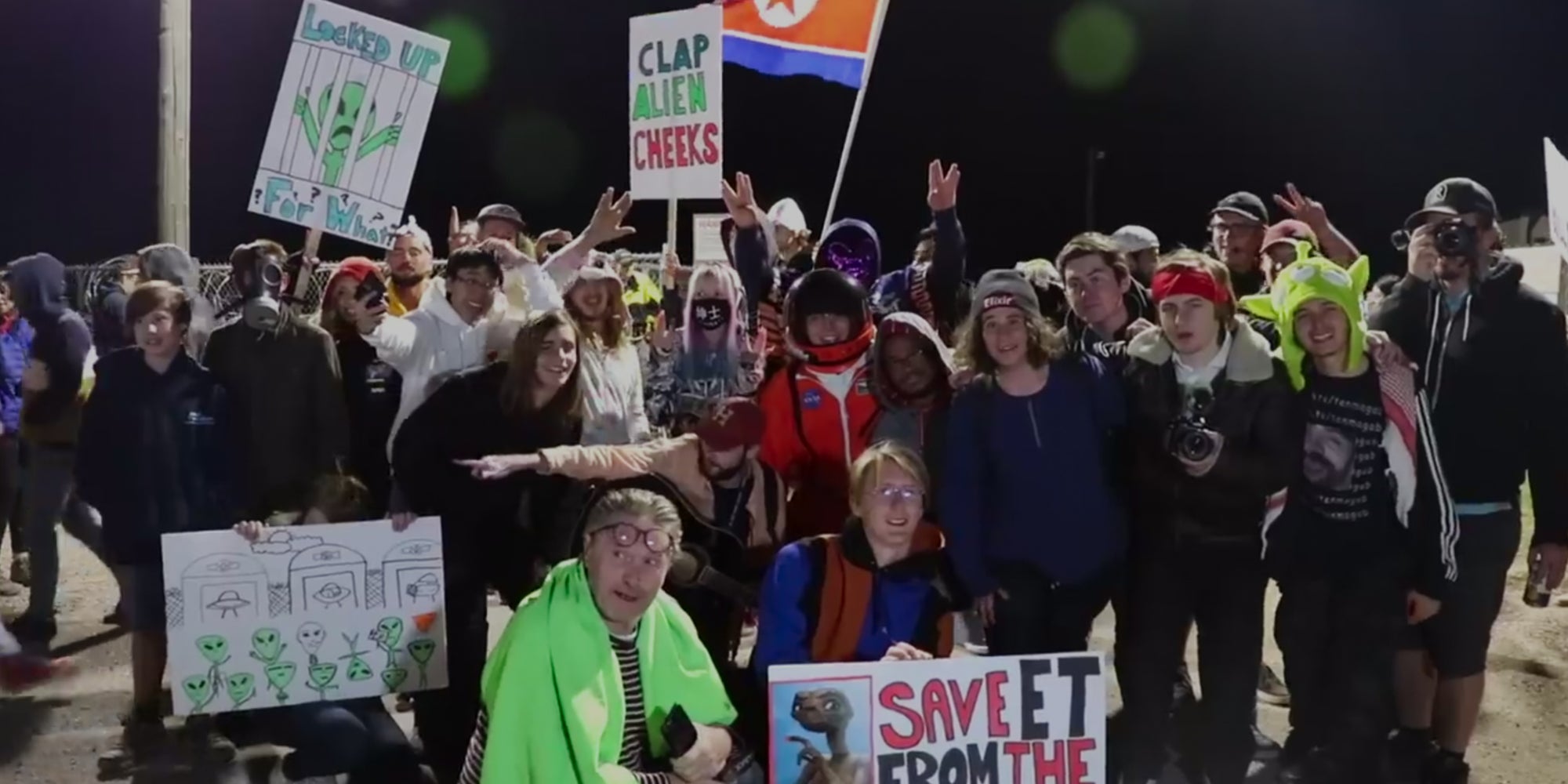 Des participants à l'évènement ''Storm Area 51''.