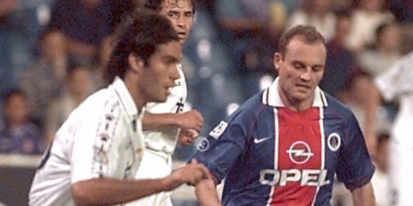 Le Parisien Vincent Guérin face au Madrilène Fernando Sanz, le 29 mai 1997 à Madrid pour un jubilé