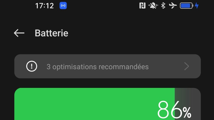 En mode avion, la recharge est plus rapide qu'en mode normal