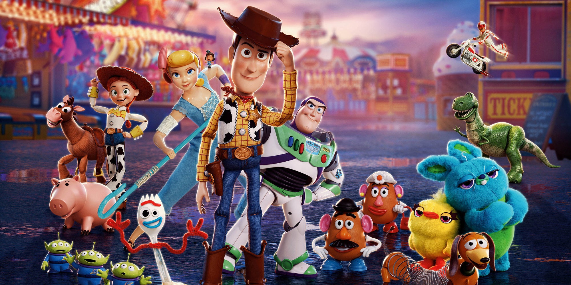 Retrouvez Woody, Buzz et leurs compagnons de choc dans "Toy Story 4".