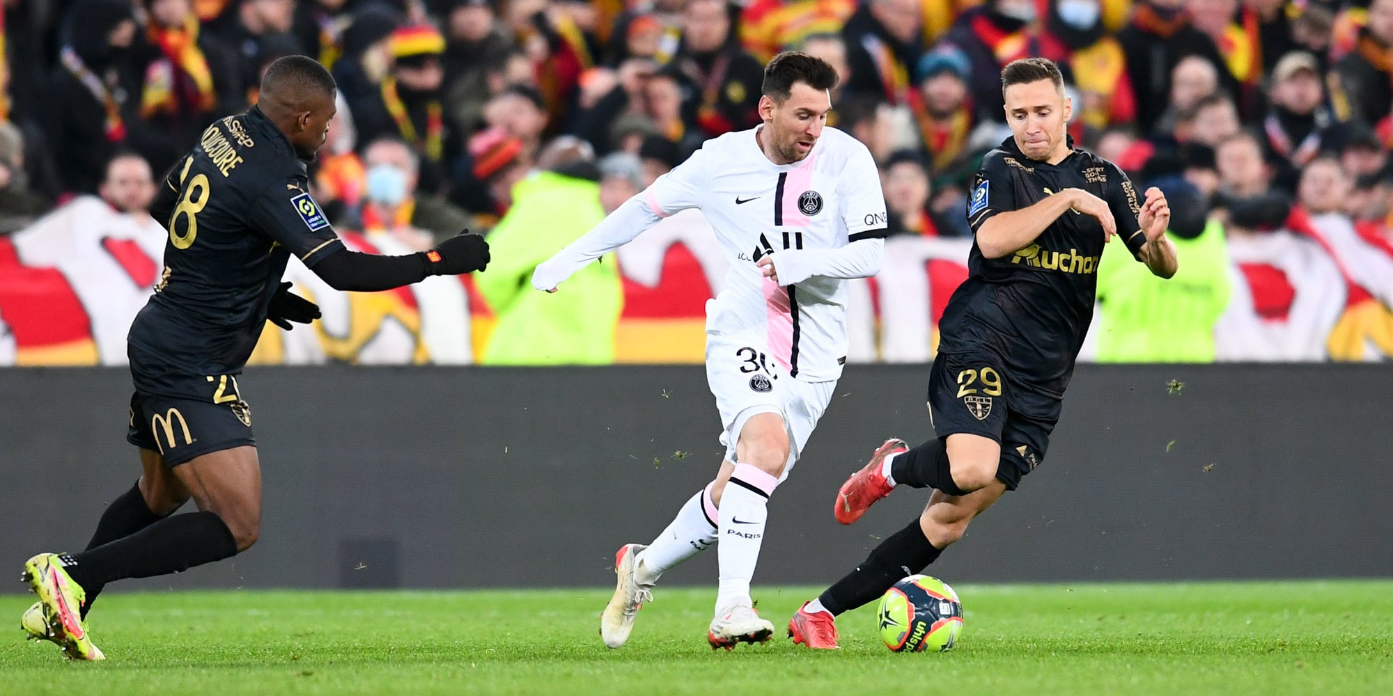 Lens-PSG, le match aller en Ligue 1, le 4 décembre 2021 au stade Bollaert, Lens