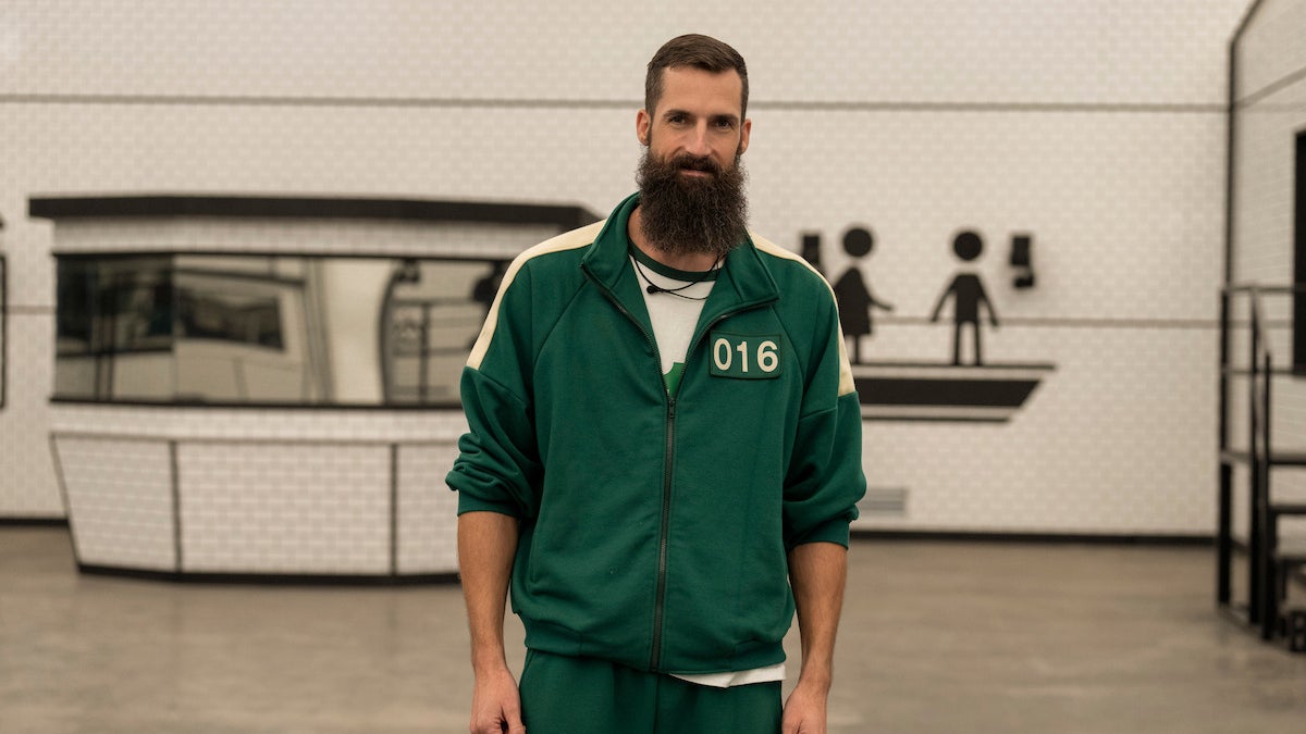 Sam, joueur #016 et finaliste de ''Squid Game : Le défi''. Sam, joueur #016 et finaliste de ''Squid Game : Le défi''.