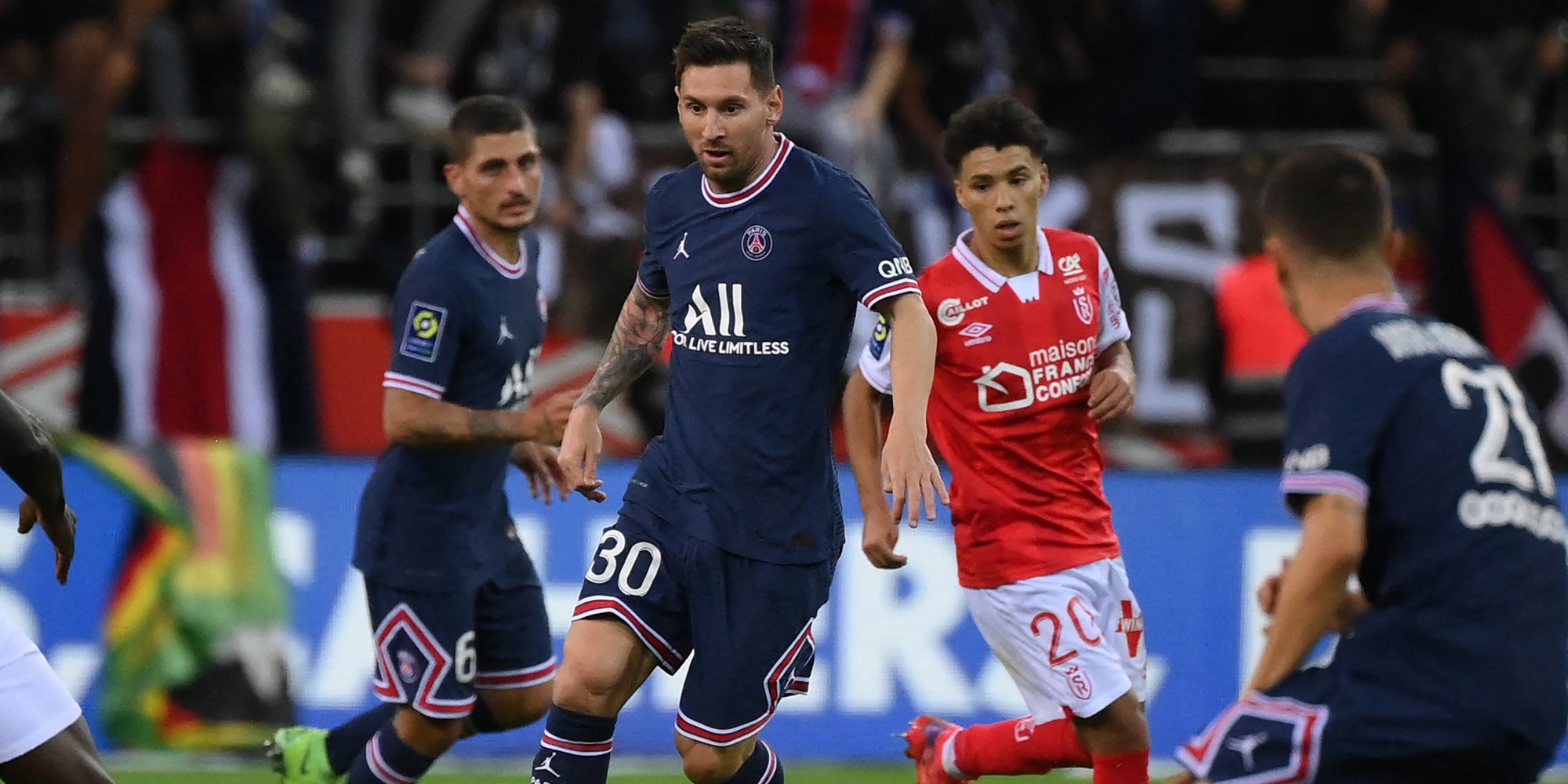 Reims-PSG, 4e journée de Ligue 1 2021-22, le 29 août 2021 au stade Auguste Delaune à Reims