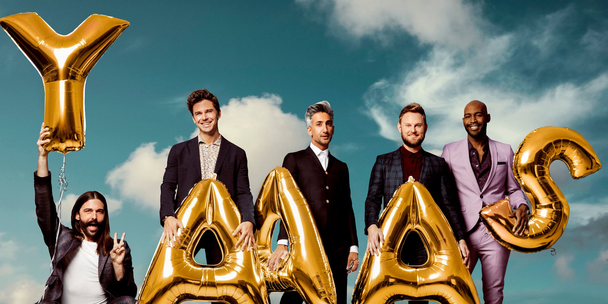 Le "FAB 5" de l'émission américaine Queer Eye, diffusée sur Netflix.