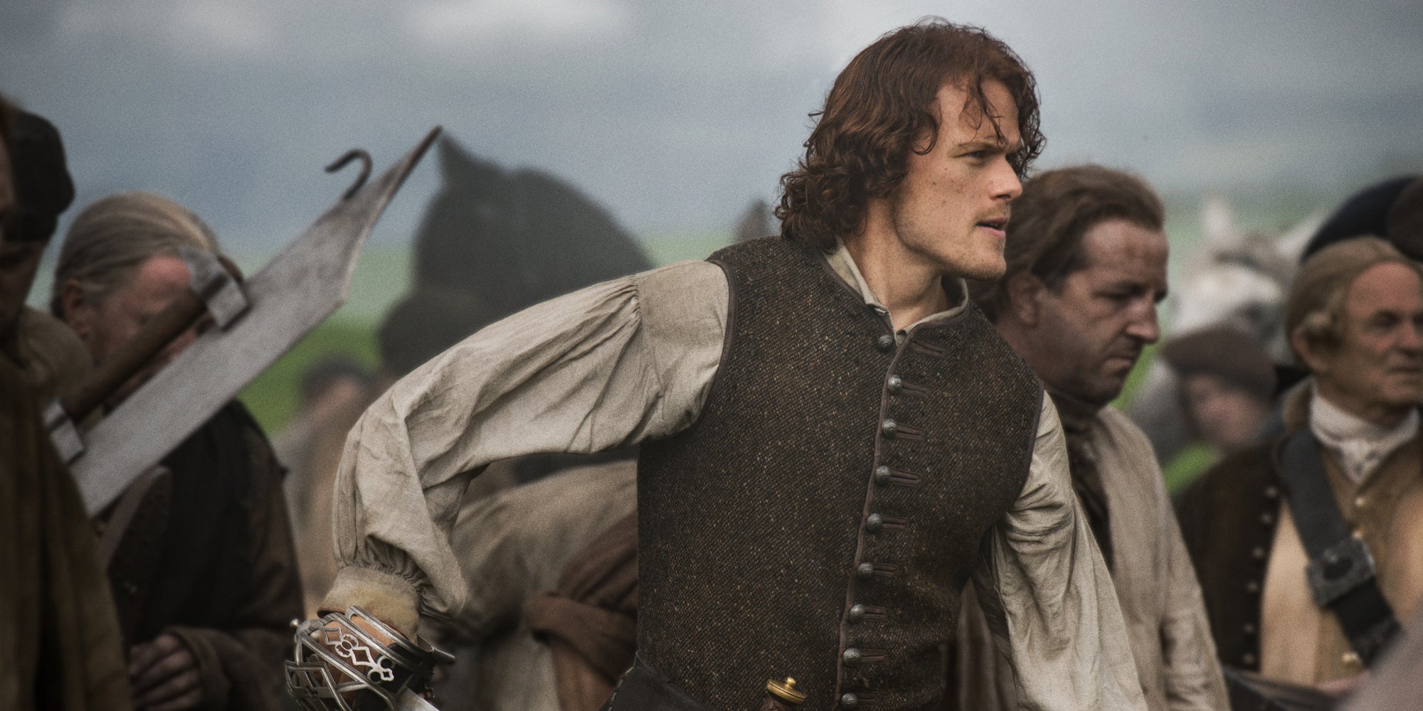 Jamie Fraser, incarné par Sam Heughan dans la série "Outlander".