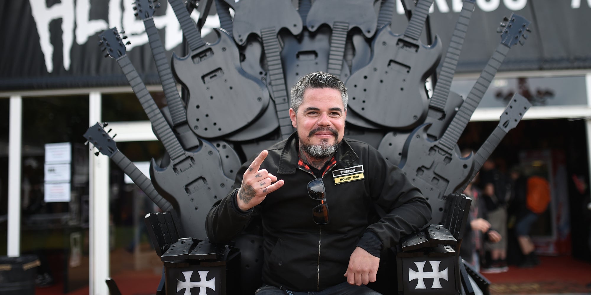 Ben Barbaud, le fondateur du Hellfest, le 17 juin 2016 à Clisson
