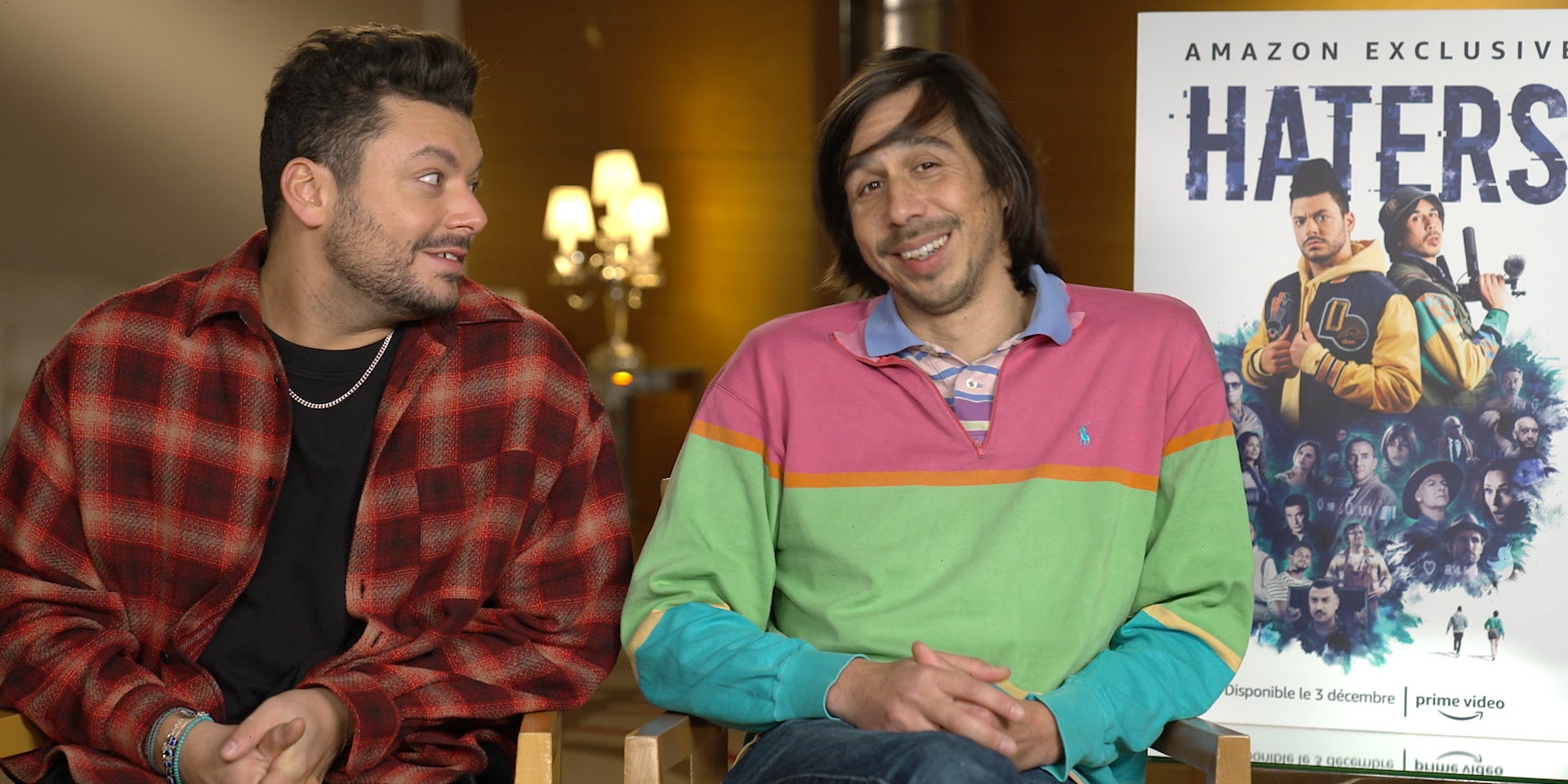 Kev Adams et Estéban, duo pas comme les autres dans "Haters", une comédie à découvrir en exclusivité sur Amazon Prime Video.