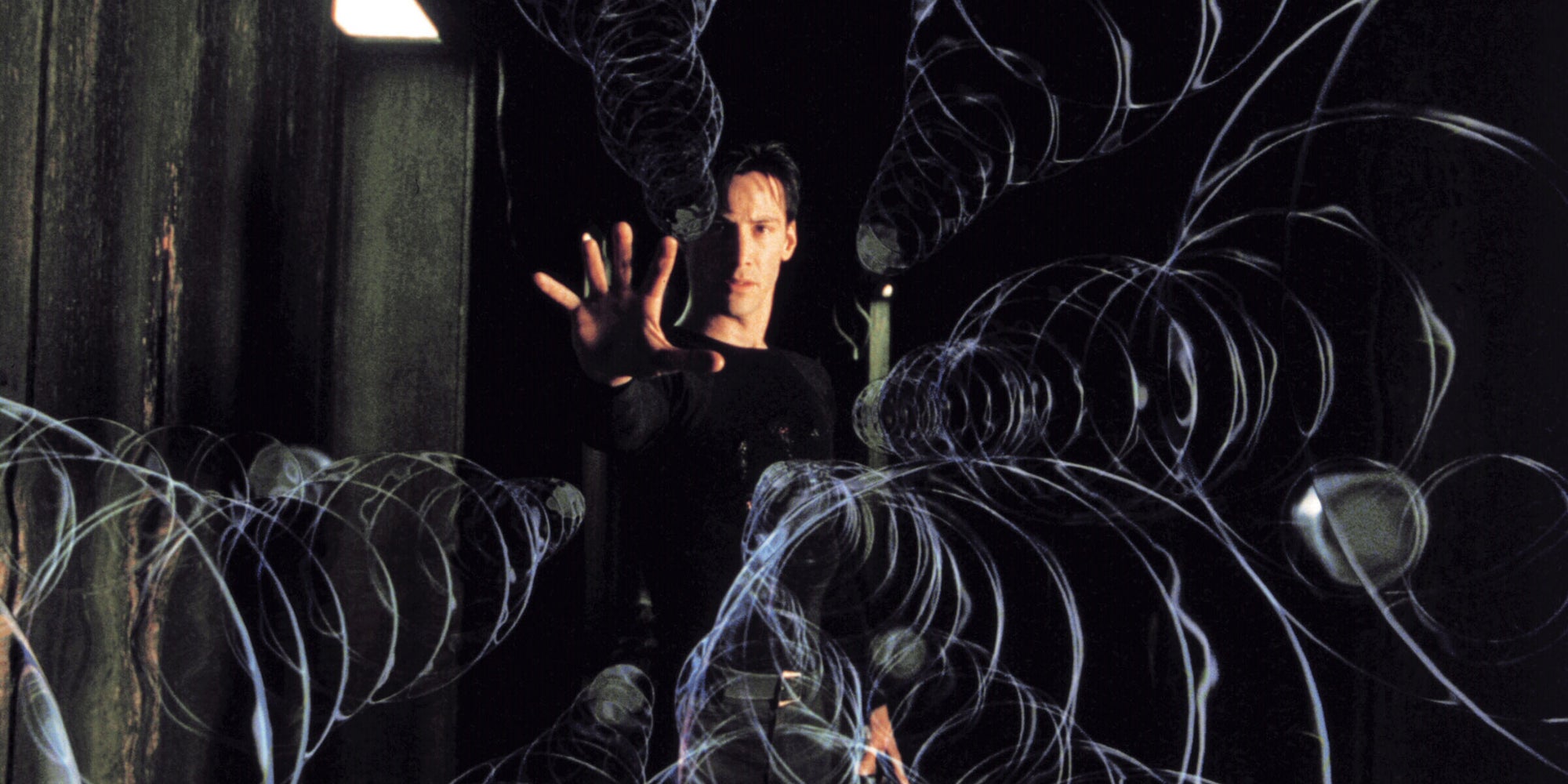 Keanu Reeves dans Matrix, film culte de 1998