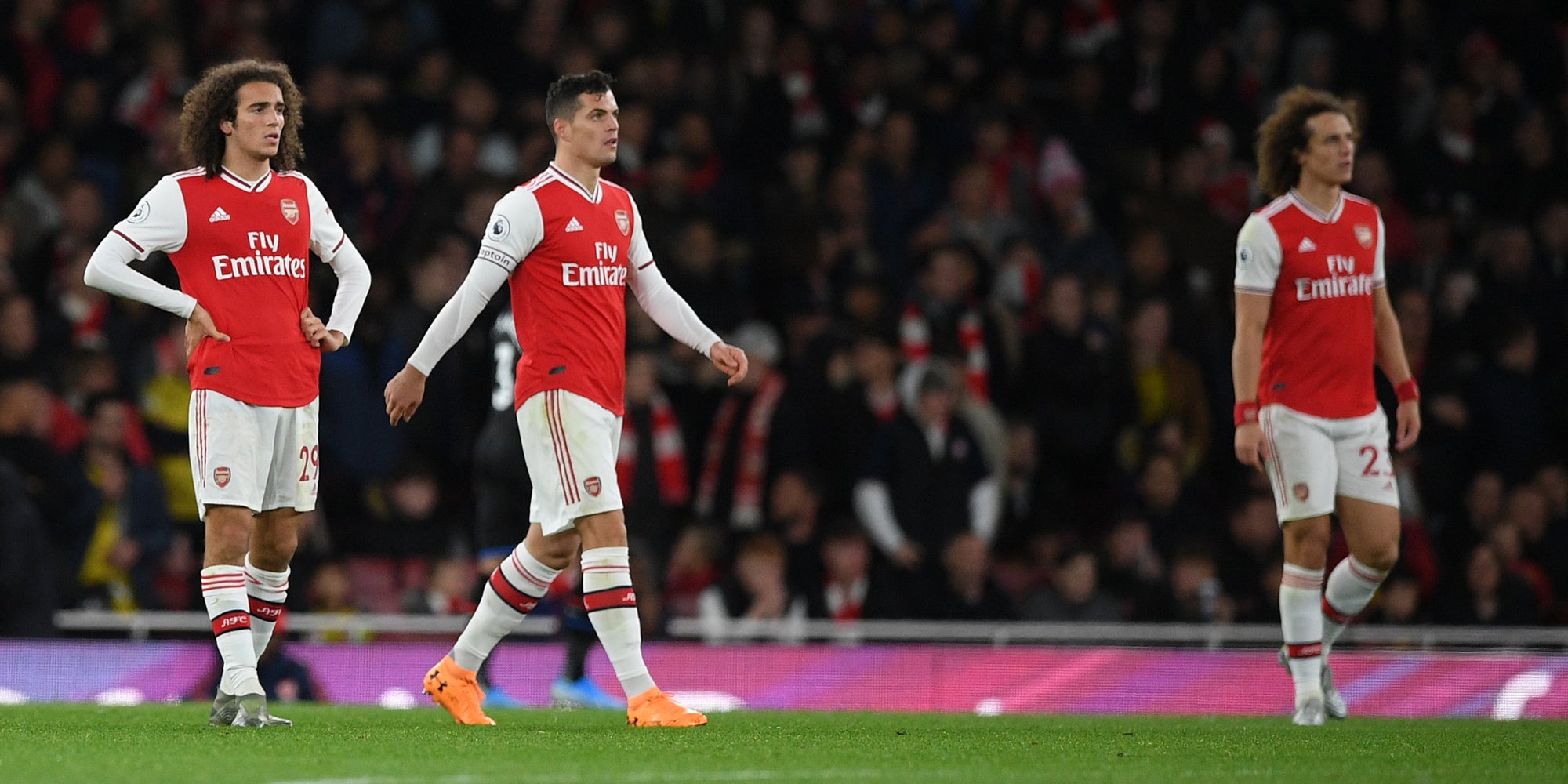Granit Xhaka, le capitaine d'Arsenal, sort sous les sifflets du public lors du match nul concédé à l'Emirates Stadium face à Crystal Palace le dimanche 27 octobre 2019