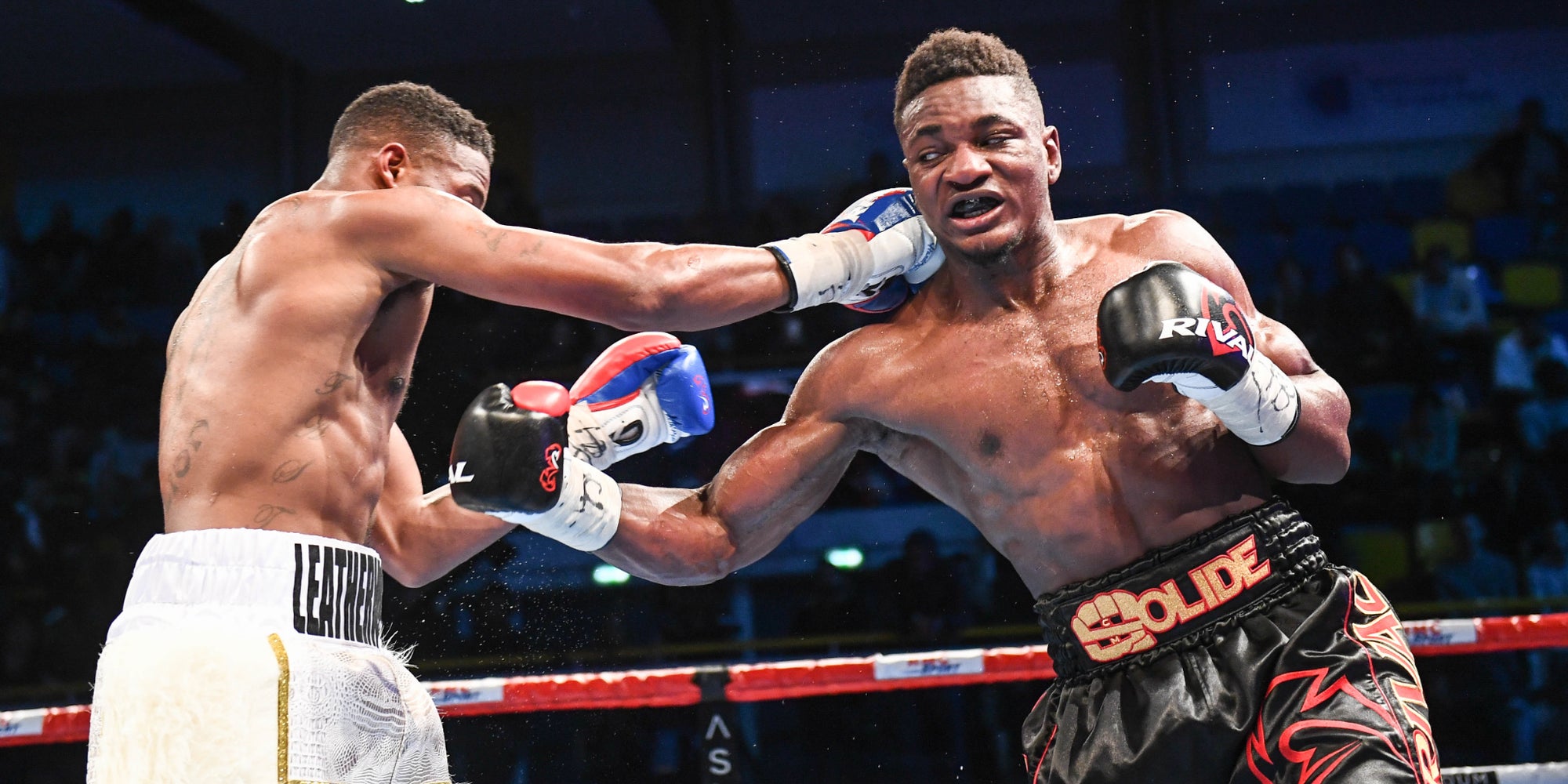 Christian Mbilli lors de son dernier combat en France, face à l'Américain Keandre Leatherwood, pour l'évènement No Limit XI à Paris, le 13 décembre 2019.