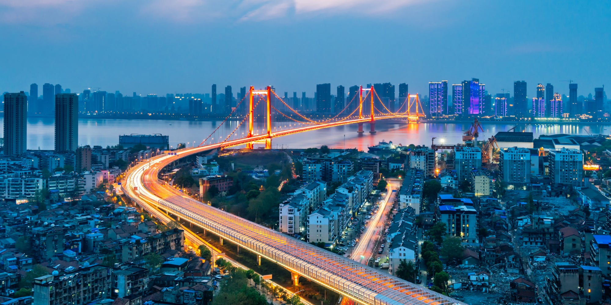 Wuhan, ville de Chine ou a démarré l'épidémie de coronavirus.