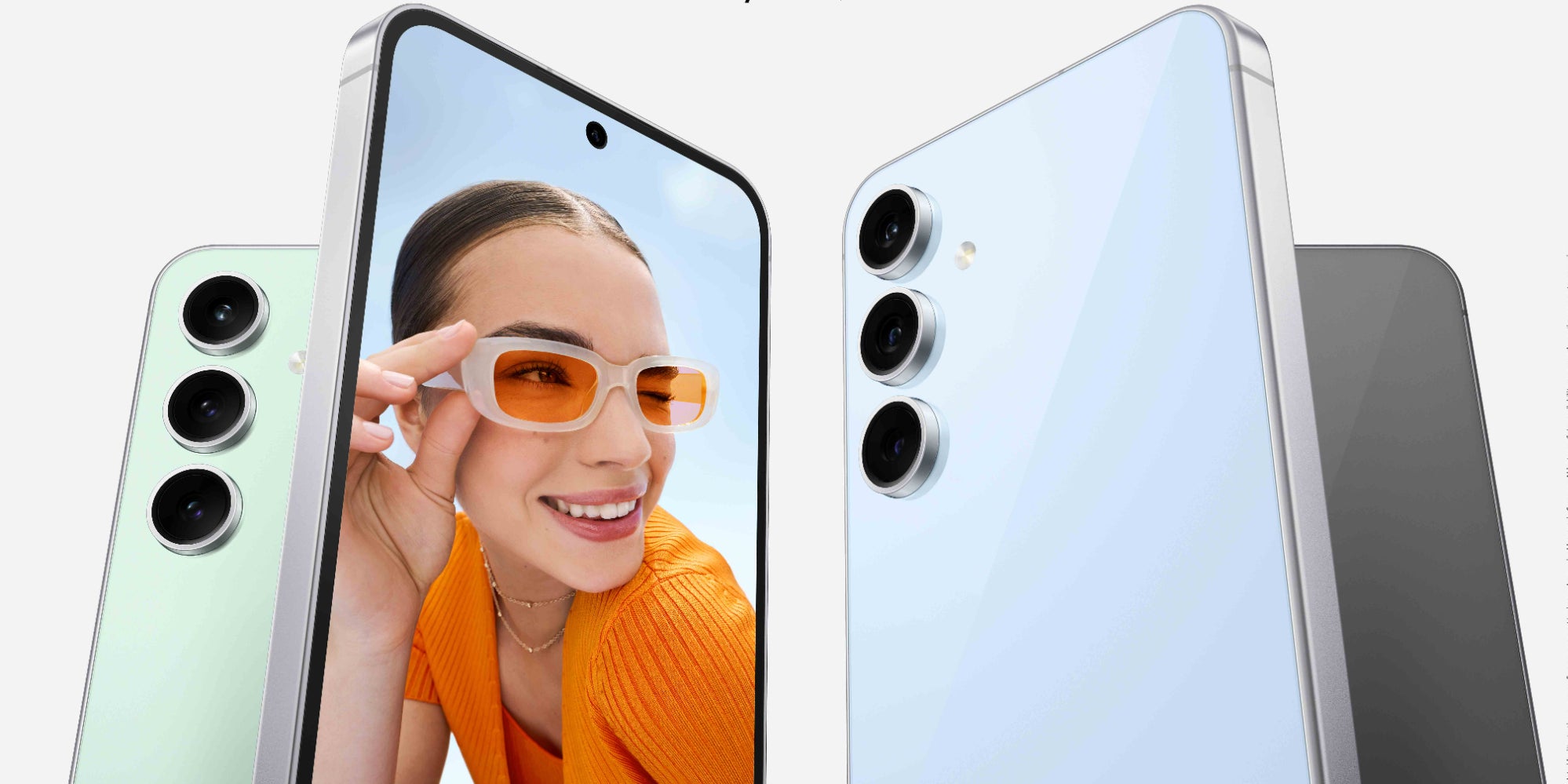 Le Samsung Galaxy S24 FE se décline en quatre coloris : Graphite, Bleu, Vert Eau et Jaune.