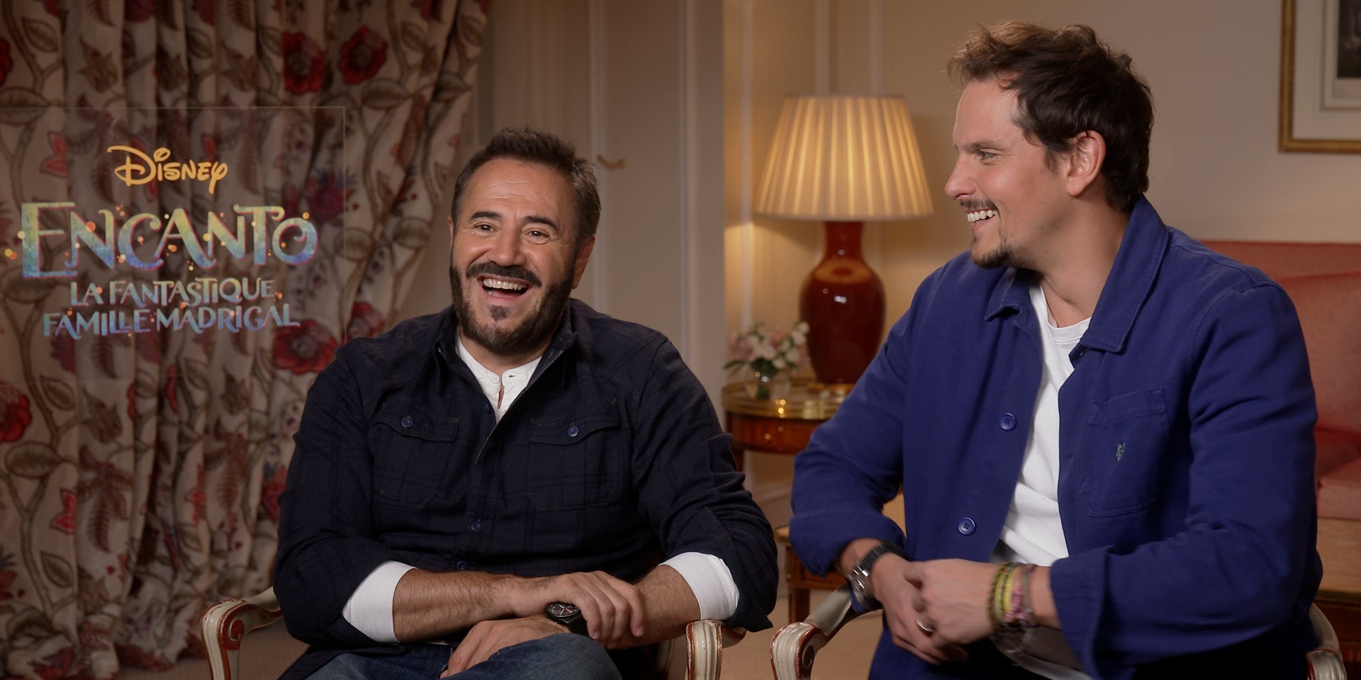 José Garcia est Bruno, et Juan Arbelaez est Agustín dans le nouveau film d'animation Disney "Encanto : La Fantastique Famille Madrigal".