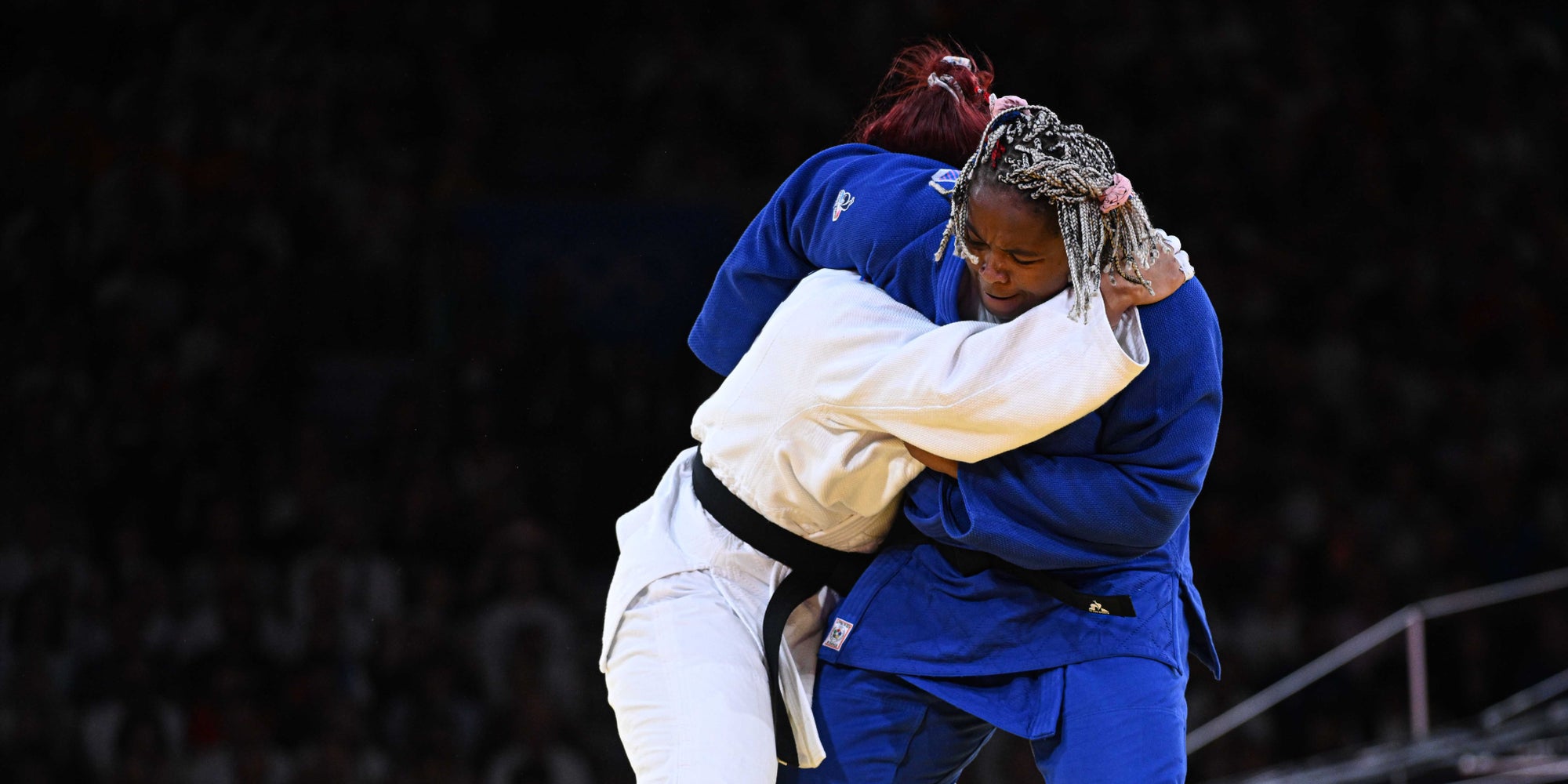 La Française Romane Dicko, en kimono bleu, va-t-elle remporter le titre européen après sa médaille olympique de bronze à Paris ?