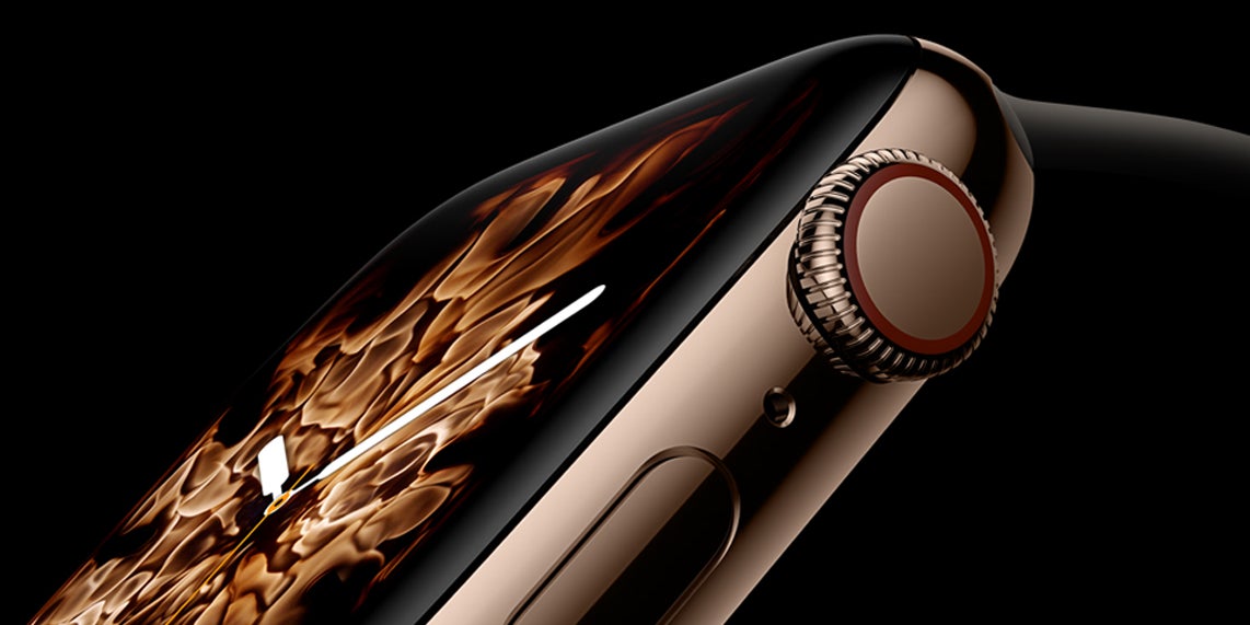 L'Apple Watch Series 4 lors de sa présentation.