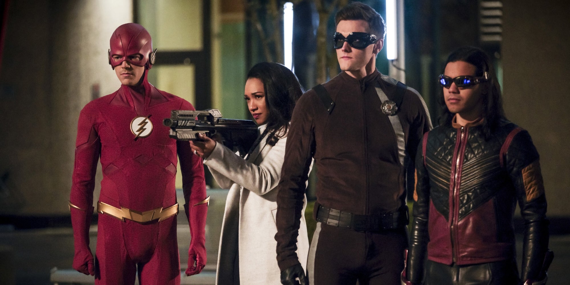 La team Flash dans la saison 5 de la série DC Comics.