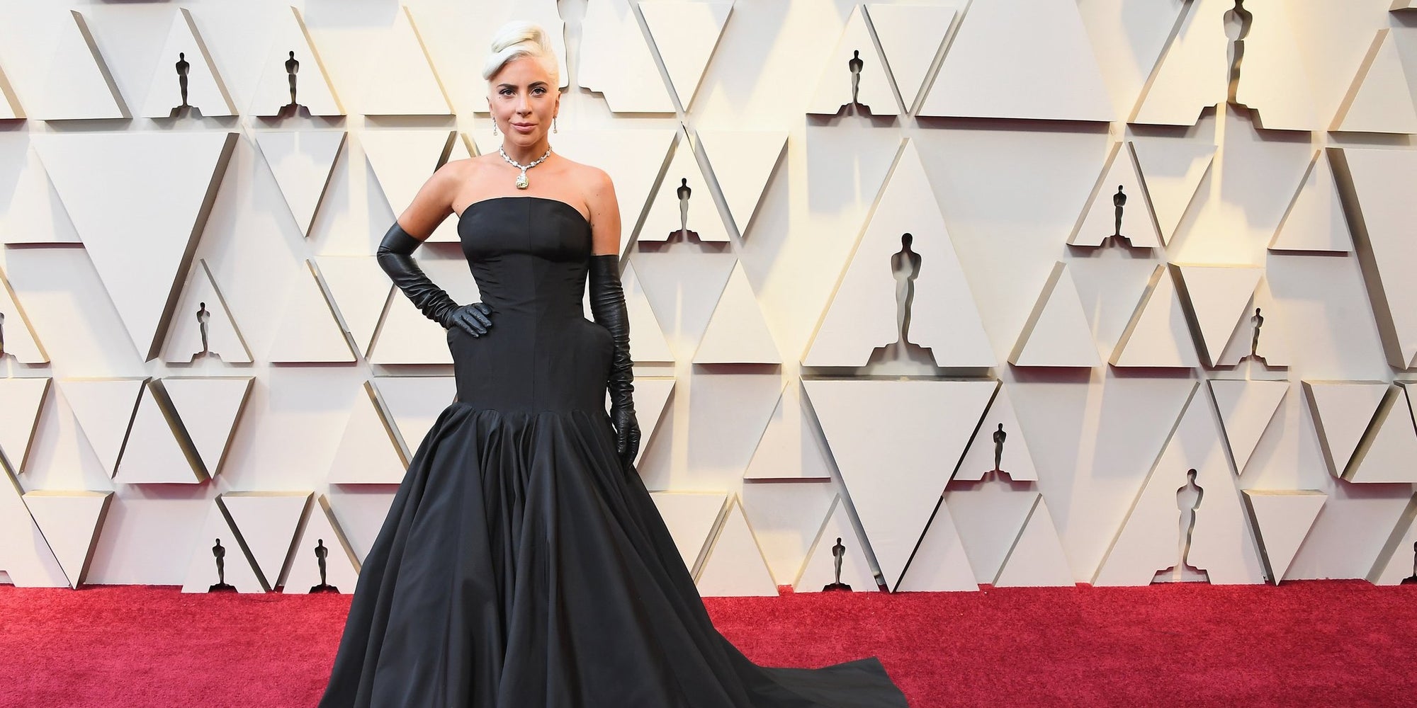 Lady Gaga sur le tapis rouge des Oscars 2019.