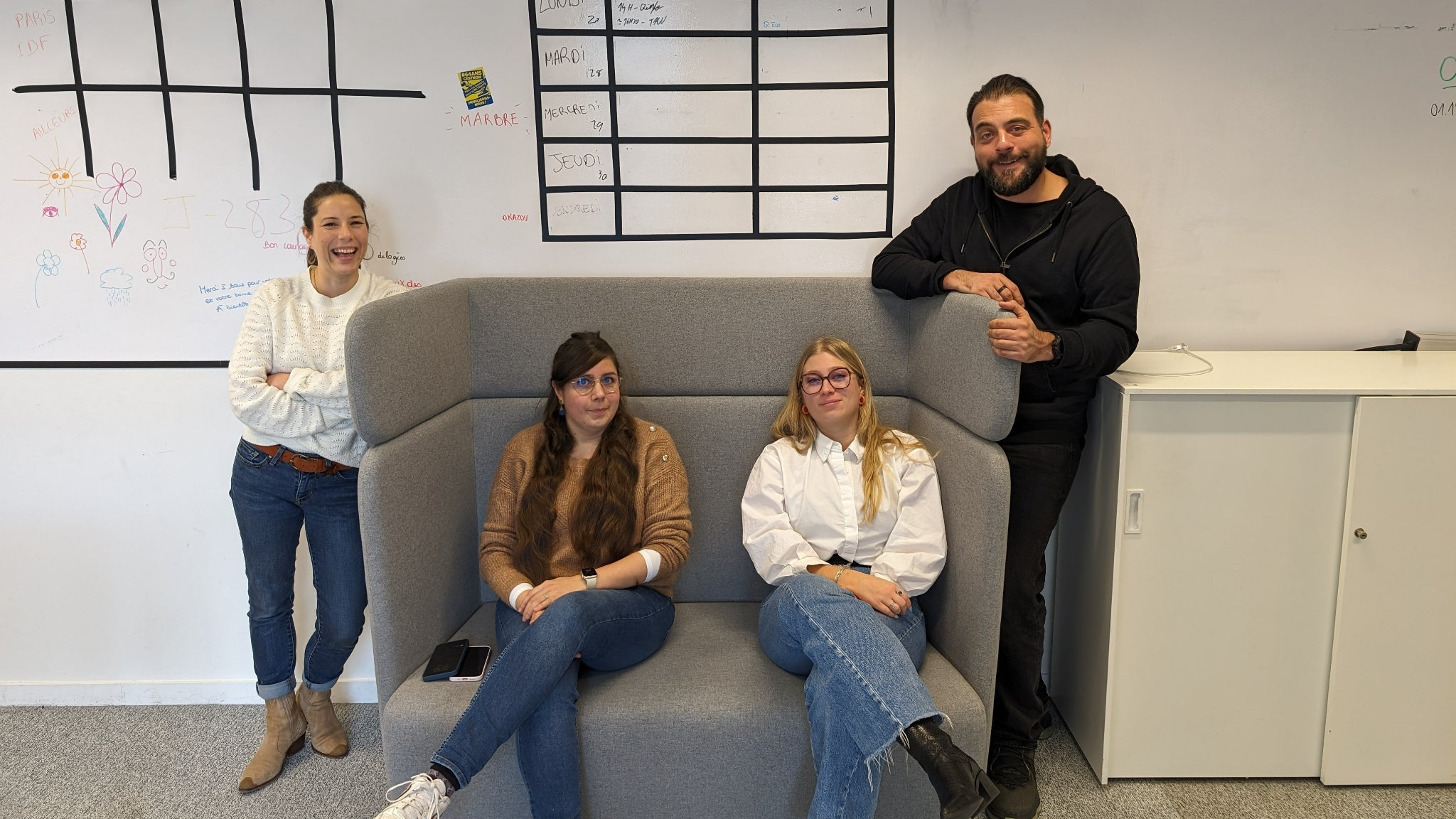 Sur le cliché initial, nous cherchons à modifier le visage de Pierre, en haut à droite de la photo. Sur le cliché initial, nous cherchons à modifier le visage de Pierre, en haut à droite de la photo.