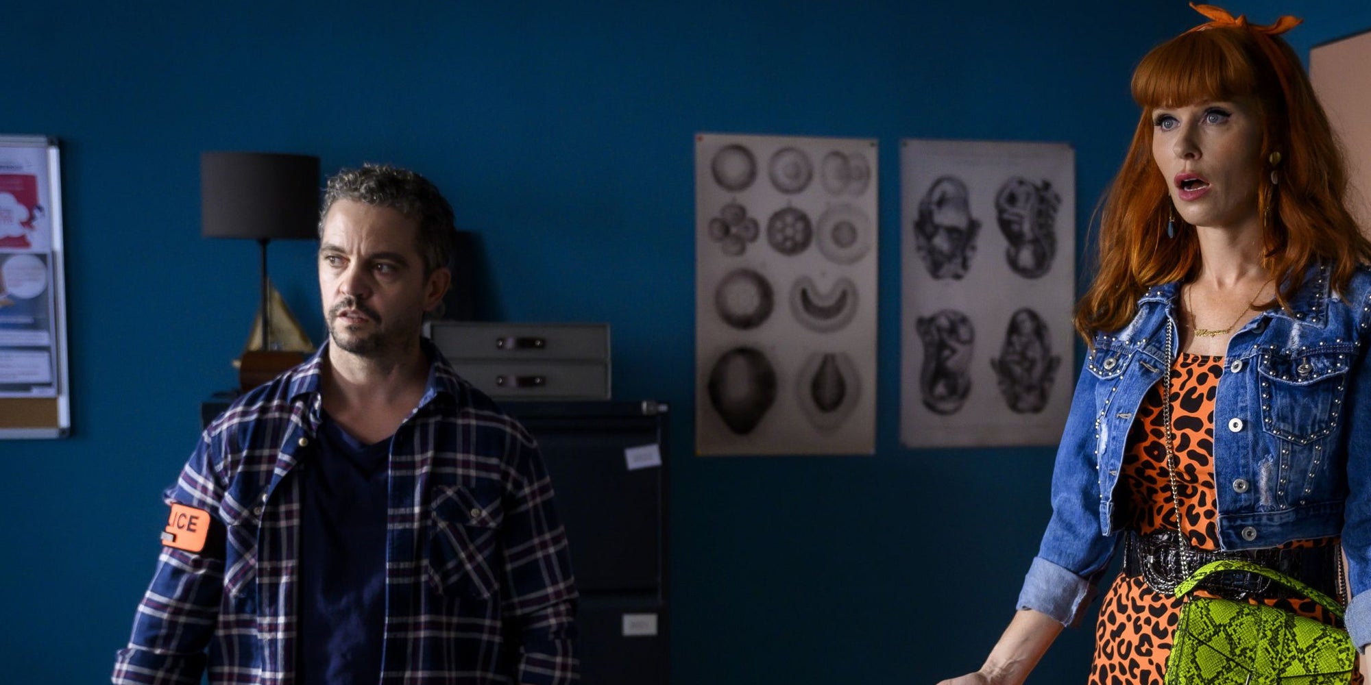 Bruno Sanches et Audrey Fleurot dans la saison 4 de "HPI". 