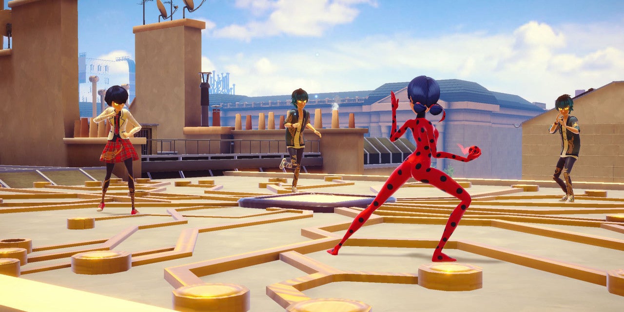 Aidez Ladybug et Chat Noir à vaincre les Parisiens sous l'emprise du Papillon Noir dans "Miraculous : Rise of the Sphinx".