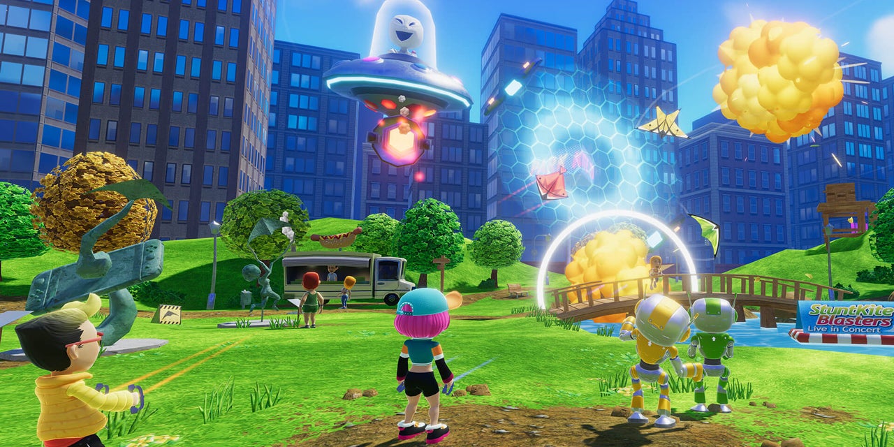 Devenez le meilleur kiter et démontre que vous êtes l'as du cerf-volant dans la ville avec le jeu Stunt Kite Party