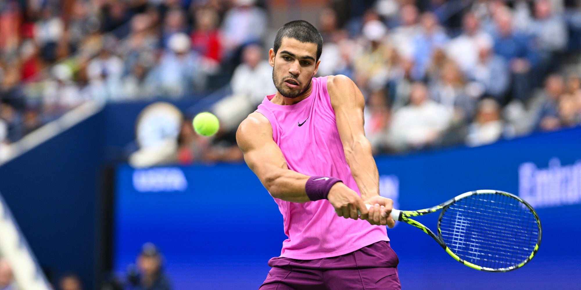 Carlos Alcaraz lors de la finale de l'US Open 2025.
