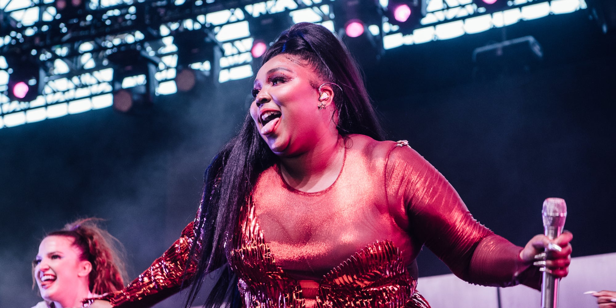 La chanteuse Lizzo chante sur la scène du festival exceptionnel Coachella, en Californie, en avril 2019.