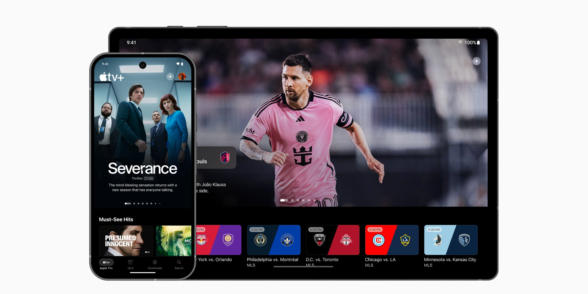 Les utilisateurs Android peuvent désormais télécharger l’app Apple TV pour s’abonner à Apple TV+ et au MLS Season Pass.
