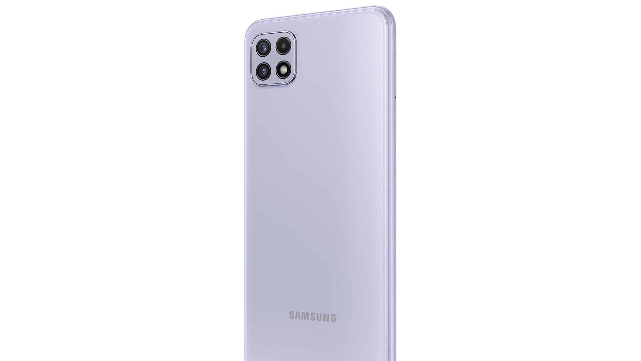 Le Samsung Galaxy A22 5G dans sa version Lavande Le Samsung Galaxy A22 5G dans sa version Lavande