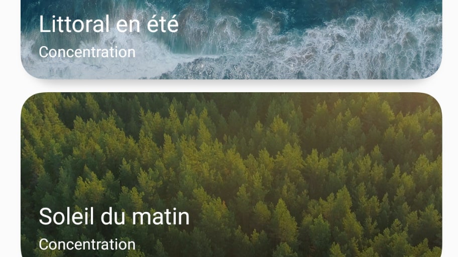 OPPO Relax propose différentes formes d'animations pour se détendre