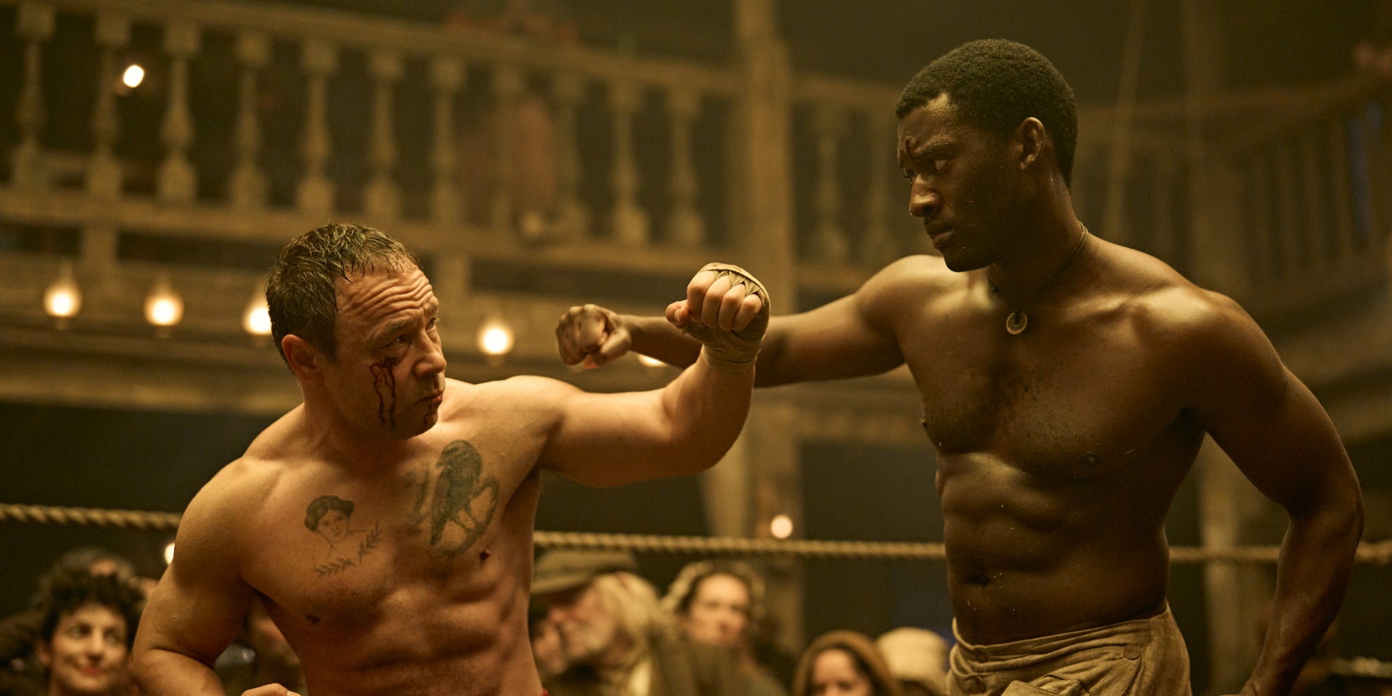 Stephen Graham face à Malachi Kirby dans ''A Thousand Blows'', à voir sur Disney+.