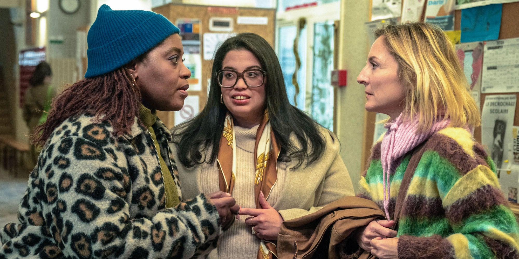 Claudia Tagbo, Melha Bedia et Camille Chamoux dans "Chamouxland : La Reconstruction".