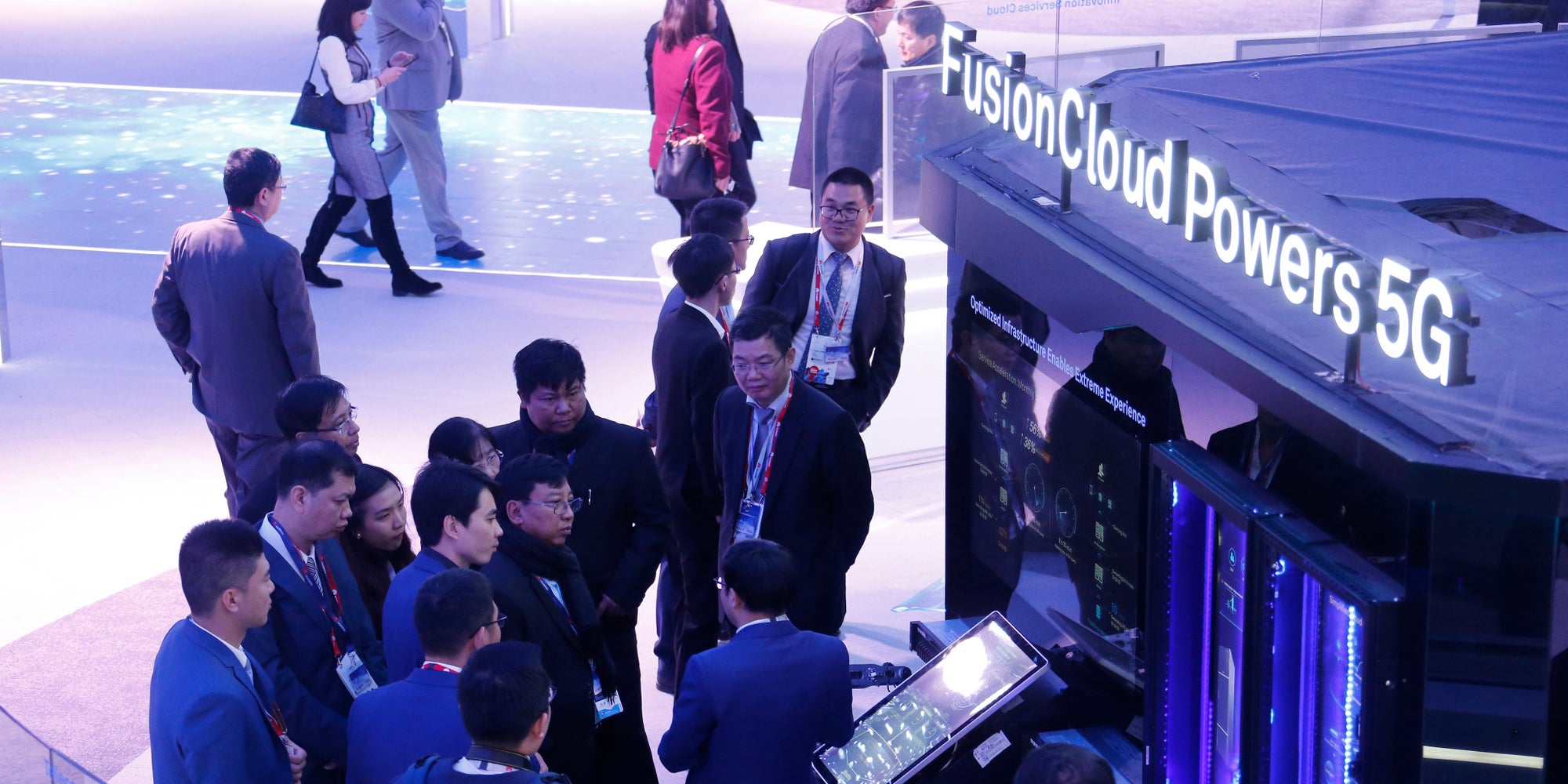 Huawei présente la 5G au Mobile World Congress 2018.