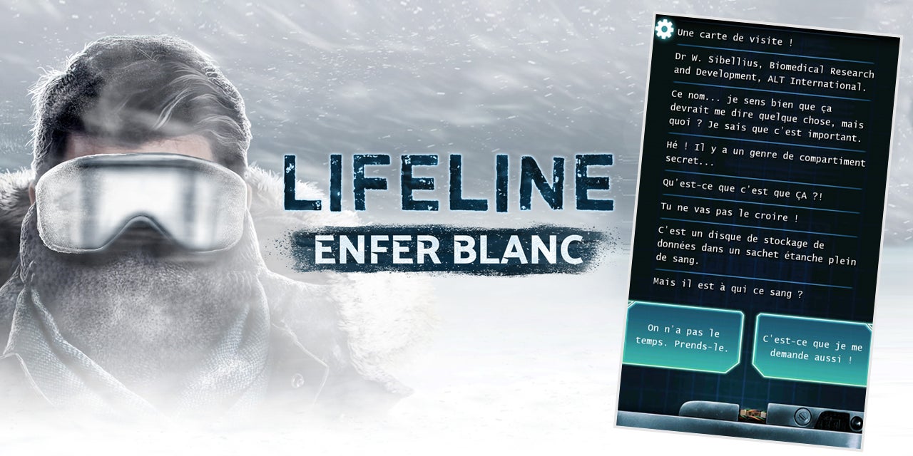Parviendrez-vous à aider le héros à sortir de l'enfer blanc de ce quatrième épisode de la série de jeux mobile Lifeline ?
