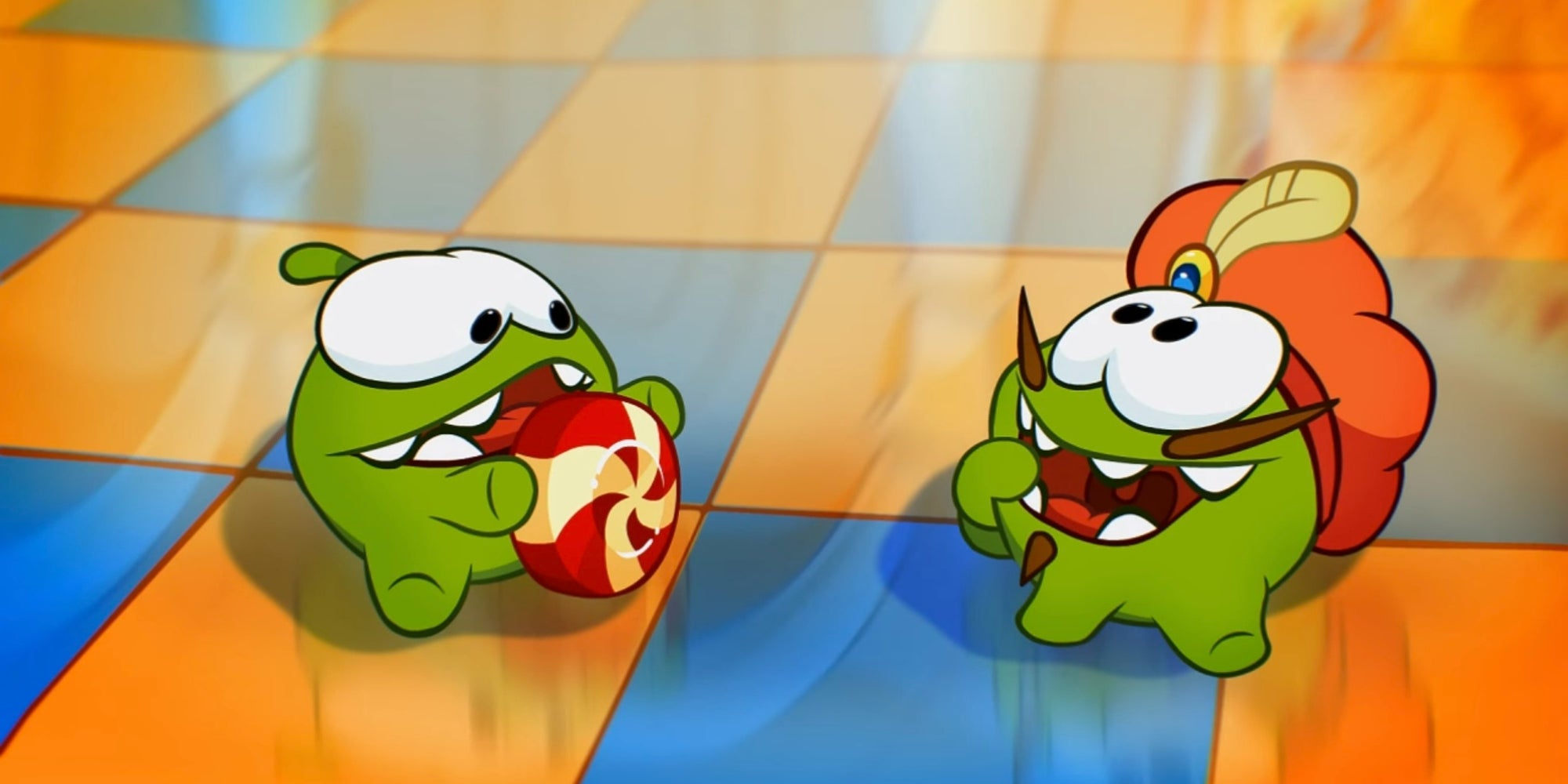 Om Nom part à la rencontre de son ancêtre de la renaissance dans Cut the Rope : Time Travel