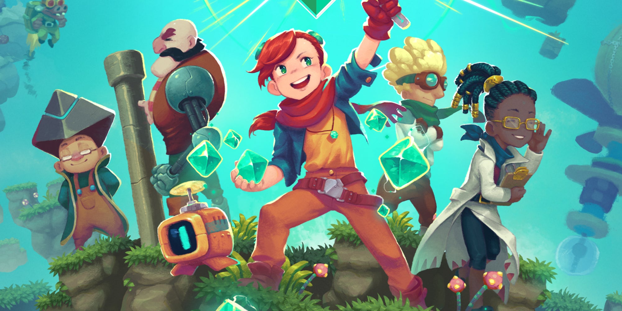 Venez en aide à la jeune et malicieuse Ada pour sauver la planète de Geodia dans le jeu "Sparklite" sur SFR Jeux ! 