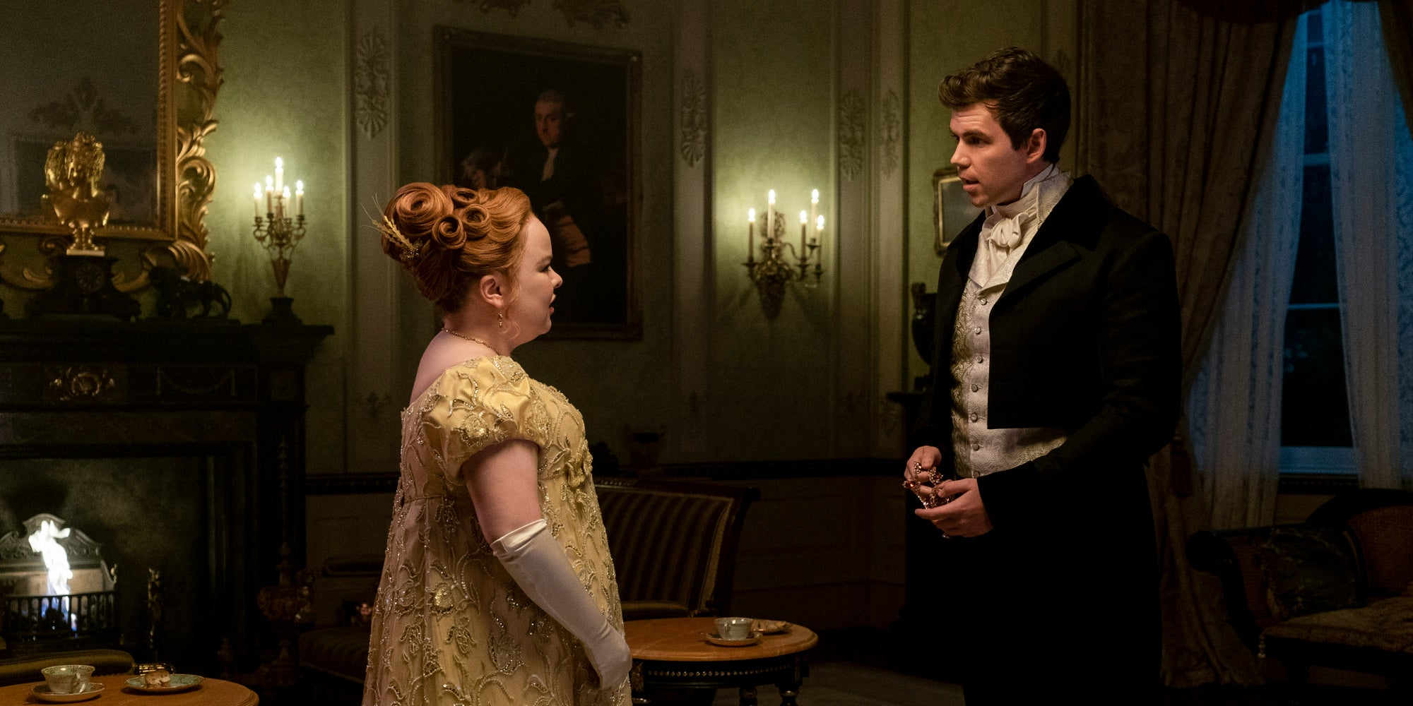 Penelope Featherington (Nicola Coughlan) et Colin Bridgerton (Luke Newton) seront les personnages principaux de la saison 3 de "La Chronique des Bridgerton".