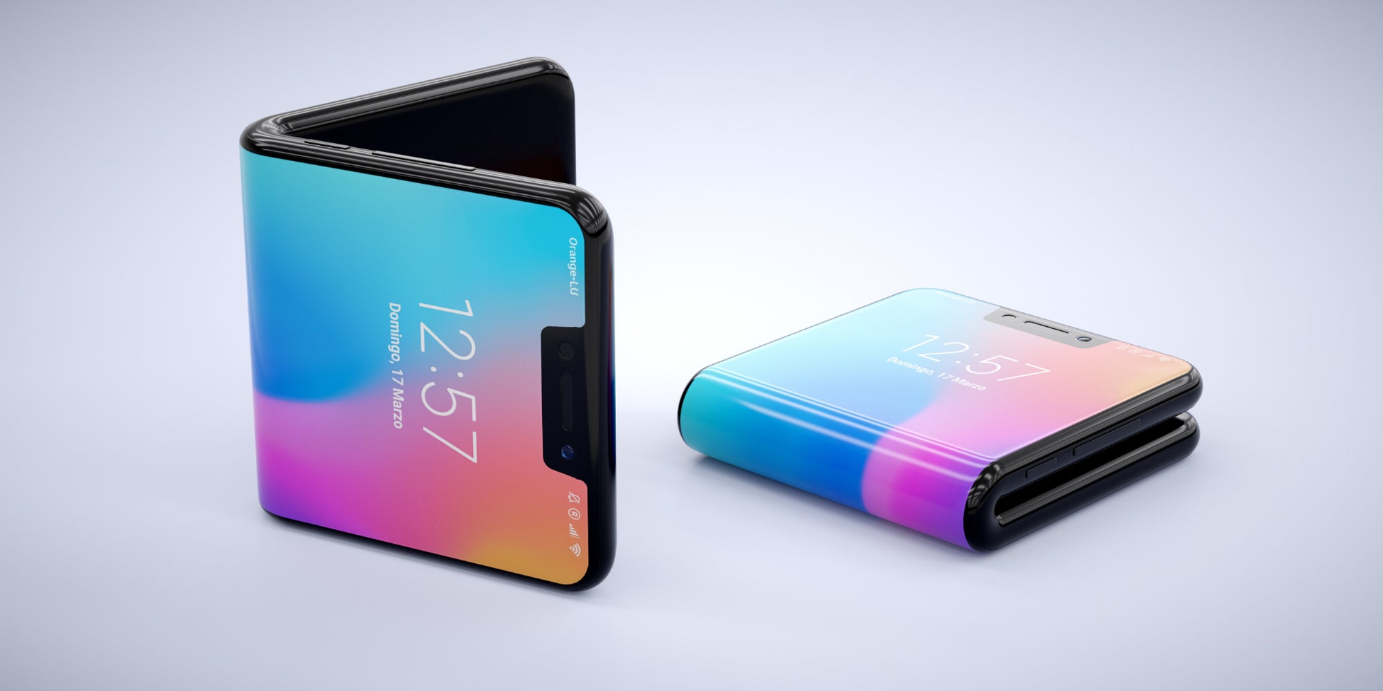 Une idée du design potentiel du Samsung Galaxy Fold 2. Photo non-contractuelle.