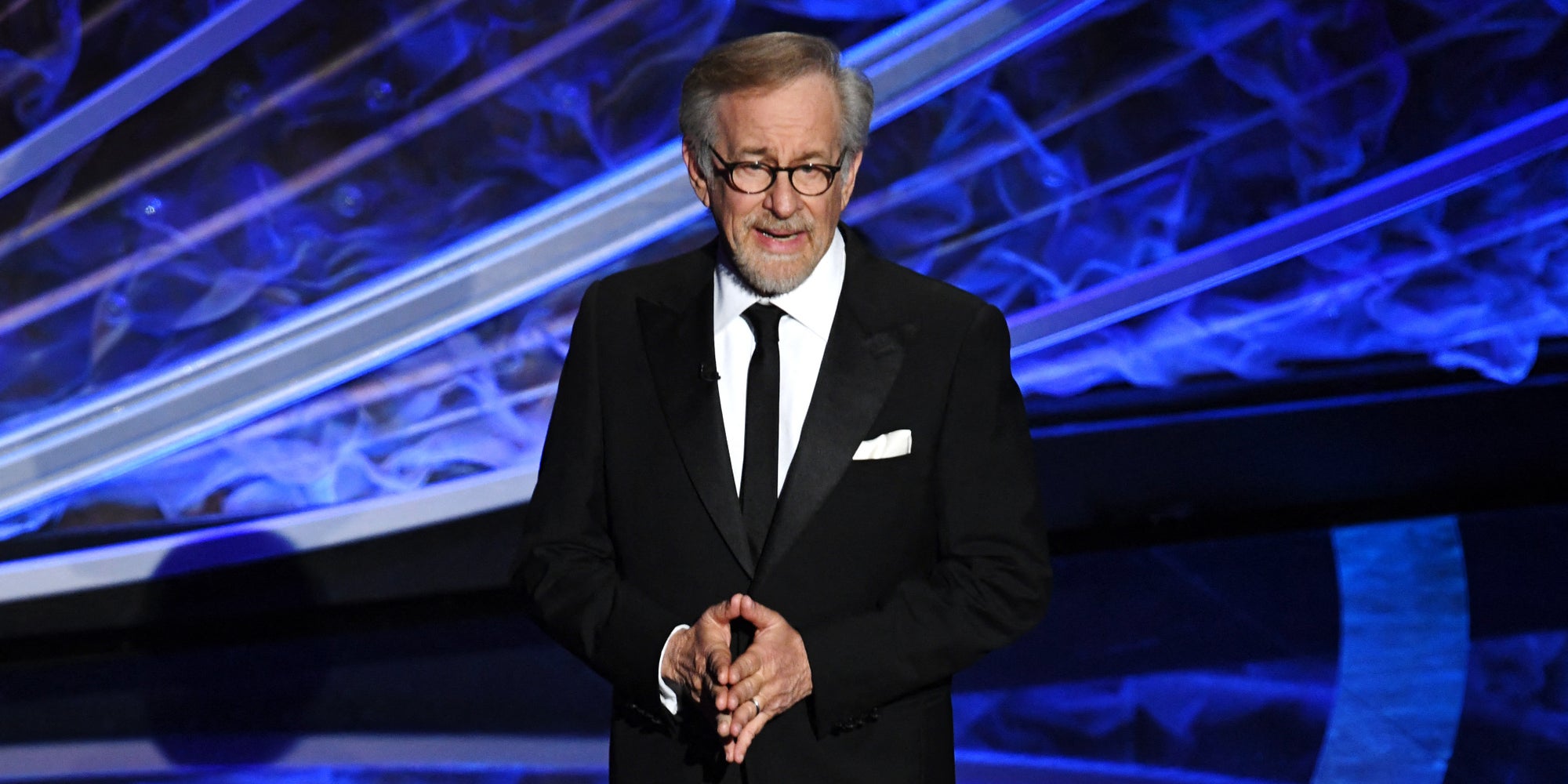 Steven Spielberg à la cérémonie des Oscars, au Dolby Theatre à Hollywood, le 9 février 2020.