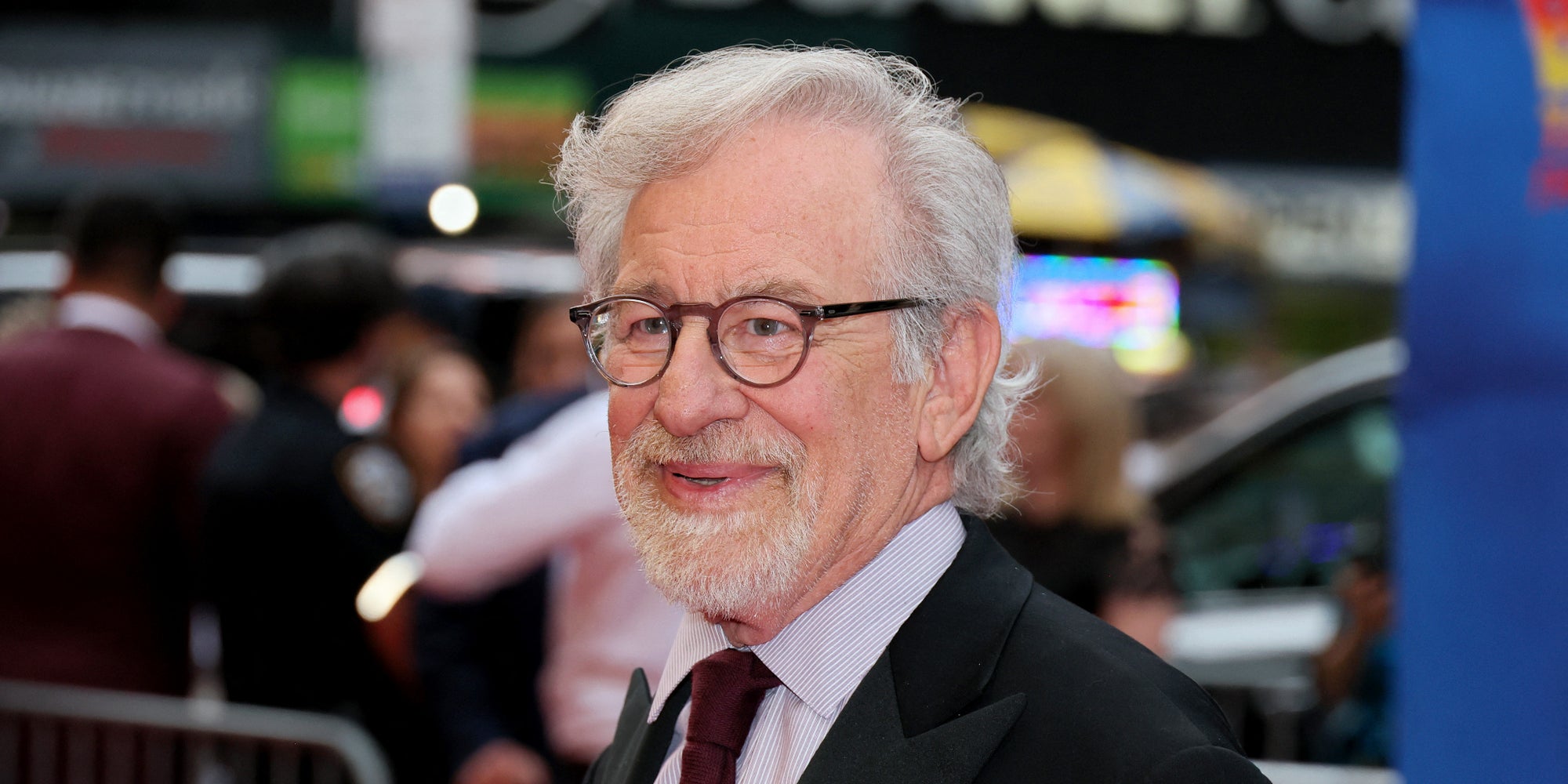 Steven Spielberg lors du gala de ''Retour vers le futur : la comédie musicale'' au Winter Garden Theatre, le 25 juillet 2023 à New York. 