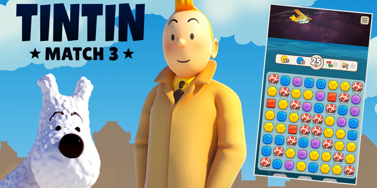 Le reporter culte de la bande-dessinée est de retour pour de nouvelles aventures dans le jeu Tintin Match 3 avec SFR Jeux