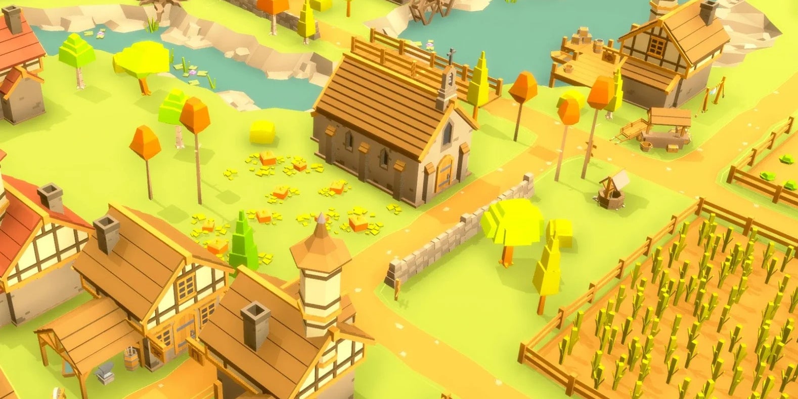 Le petit monde de Pocket Build, jeu mobile développé par Moon Bear.