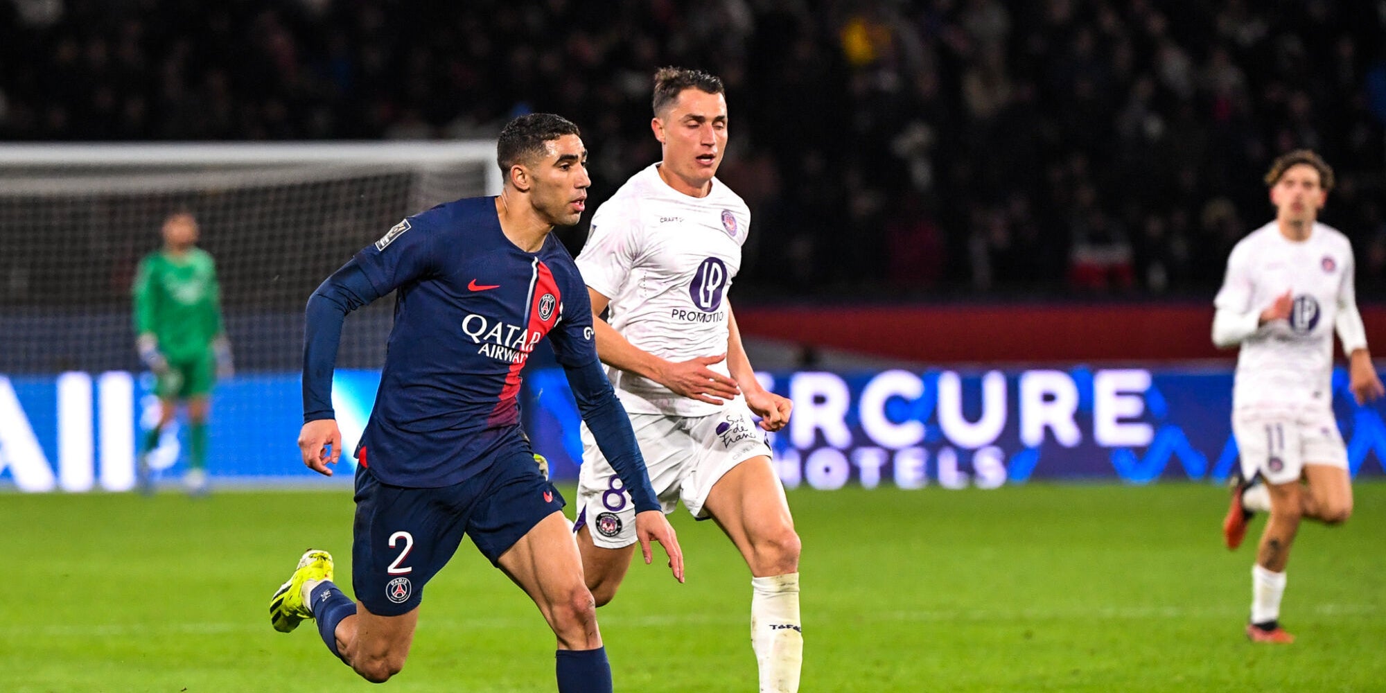 Achraf Hakimi lors de la finale du Trophée des champions, le 3 janvier 2024 au Parc des Princes (Paris). 