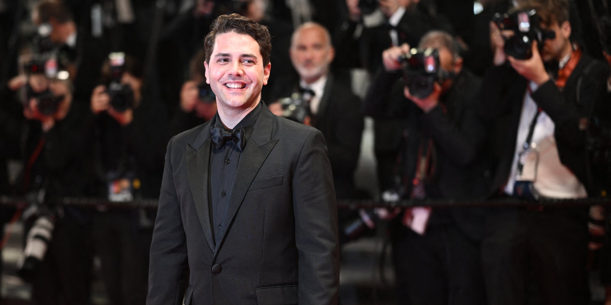 Xavier Dolan sur le tapis rouge du Festival de Cannes, pour la projection de "Frère Et Sœur" d'Arnaud Desplechin, le 20 mai 2022.