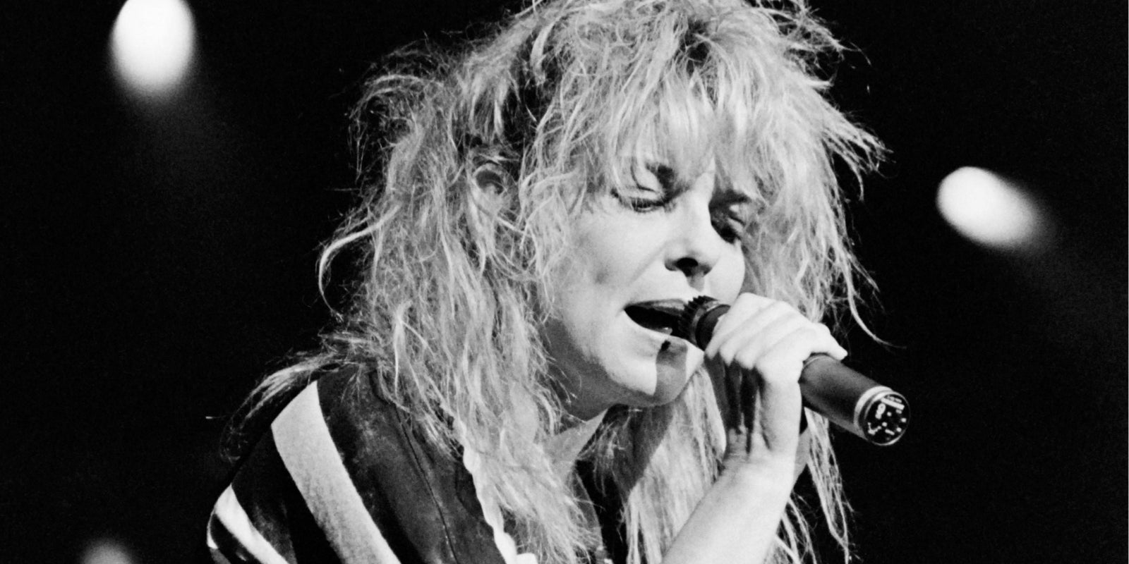 France Gall en concert au Zenith, le 18 novembre 1987. 
